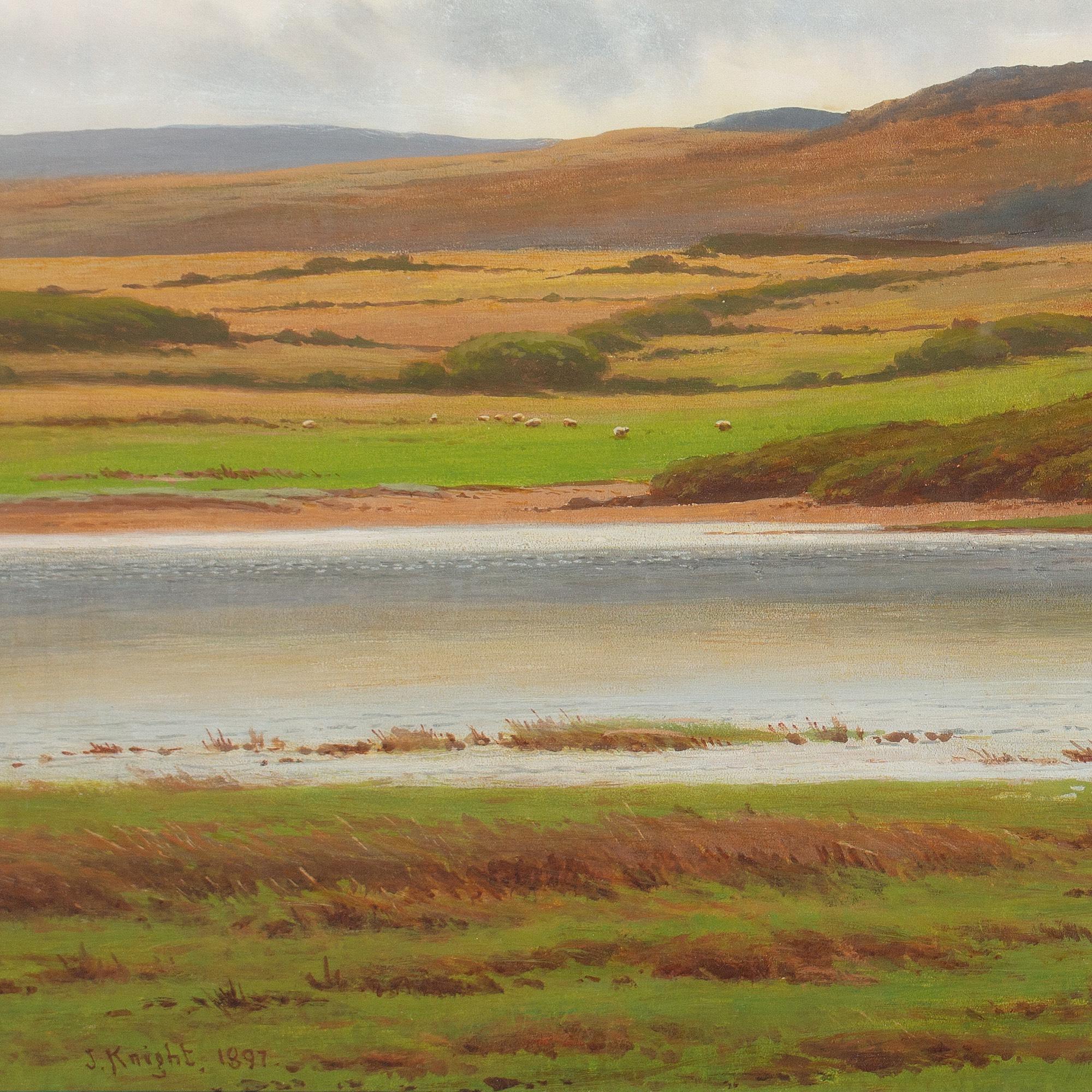 Joseph Knight, Moorlandschaftslandschaft mit Rindern 7