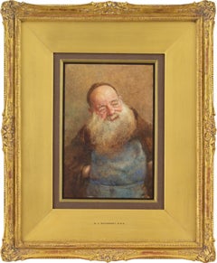 William John Wainwright RWS RBA, An Elderly Capuchin With Apron