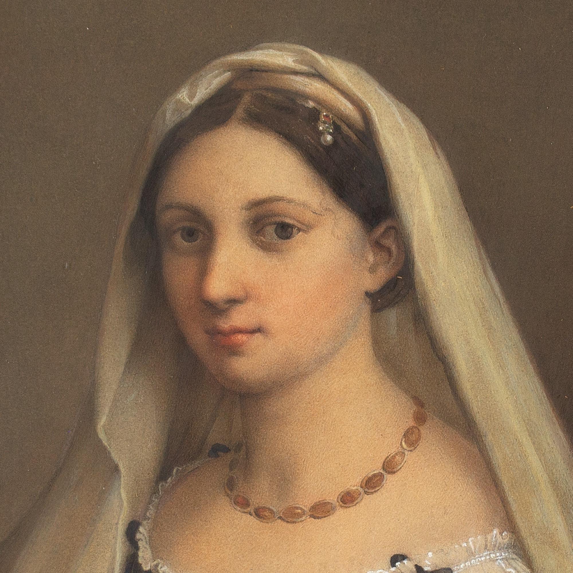 Girolamo Tubino Después de Raffaello, Sanzio Da Urbino La Velata en venta 6
