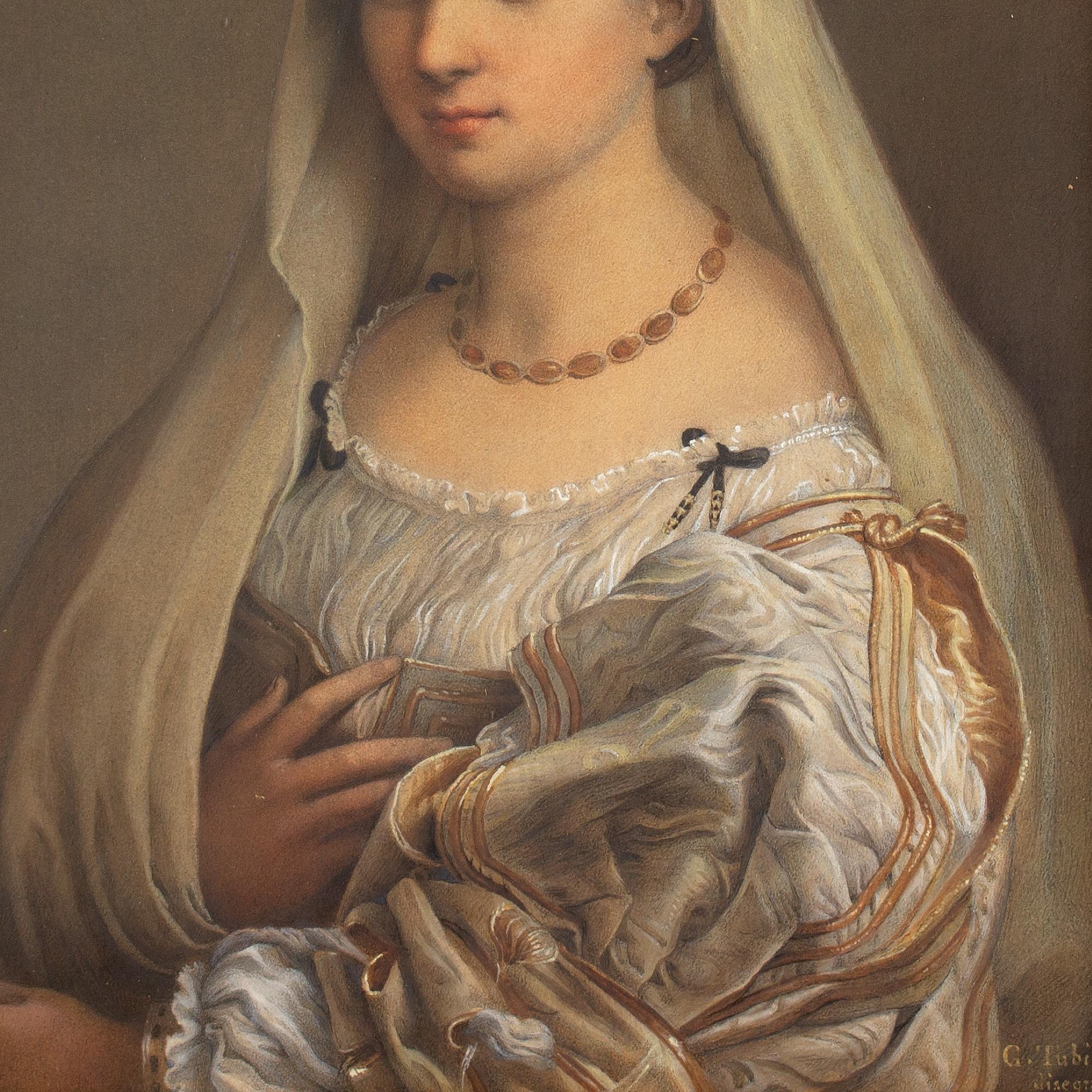 Girolamo Tubino Después de Raffaello, Sanzio Da Urbino La Velata en venta 5