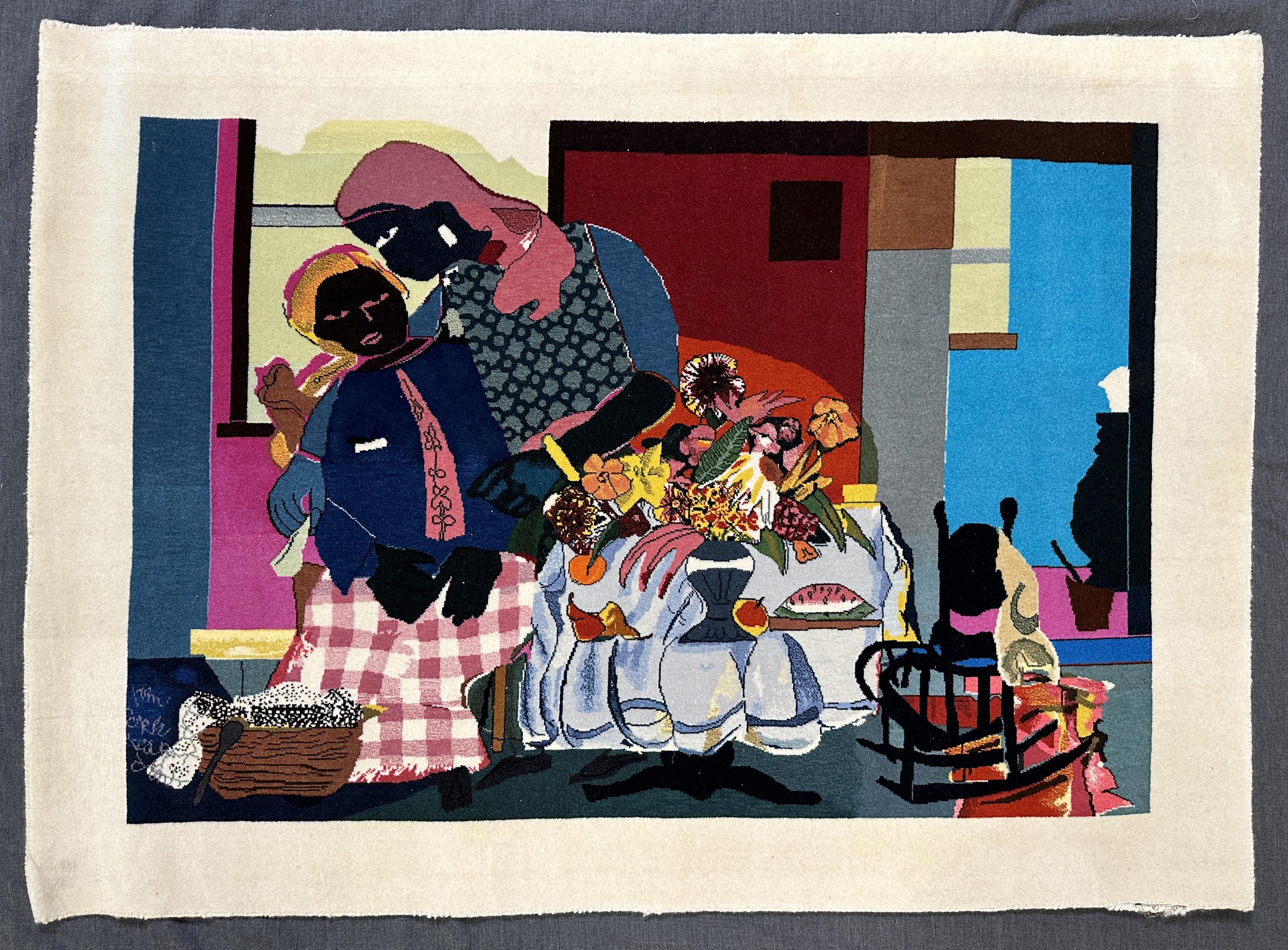 Tapisserie de laine du deuil  - Pop Art Art par Romare Bearden