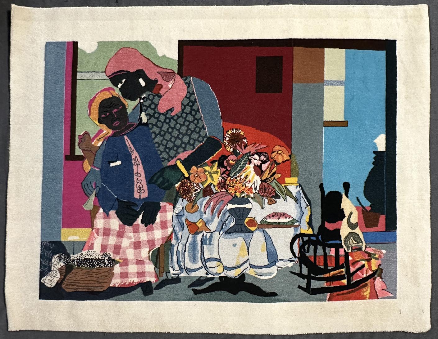 Tapiz de lana de luto - Art Arte pop de Romare Bearden