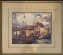 Vintage “Harbor Scene”