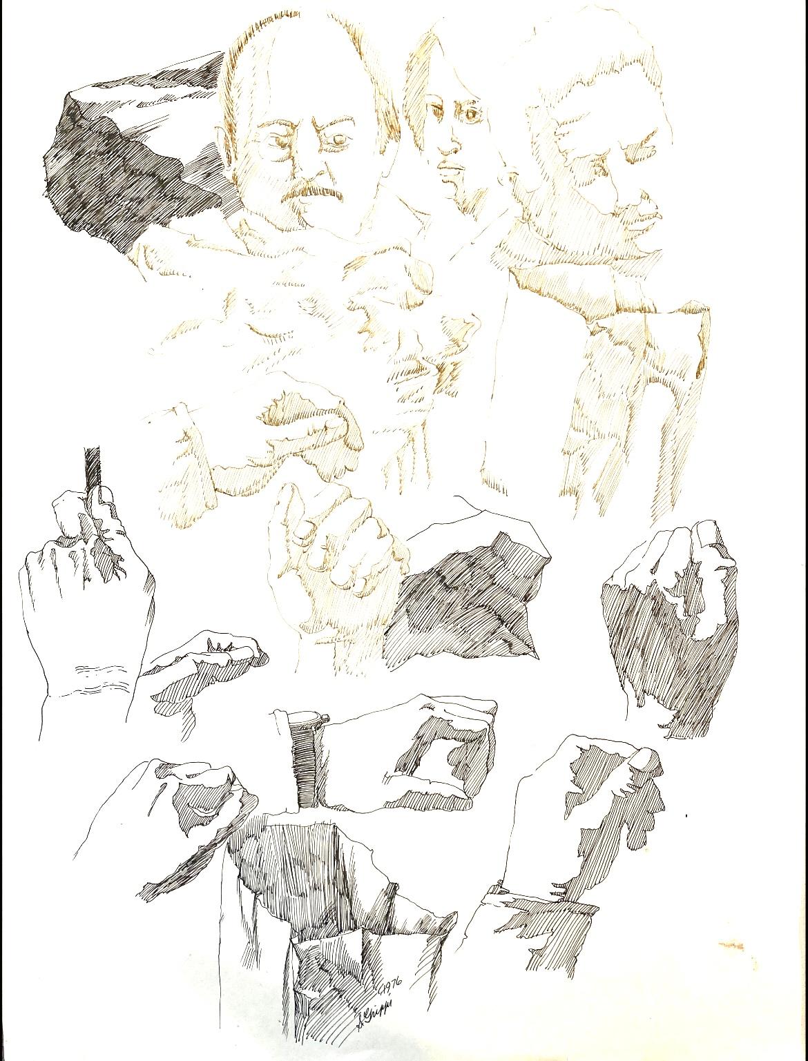 Zeichnung 1976 – Art von Salvatore Grippi