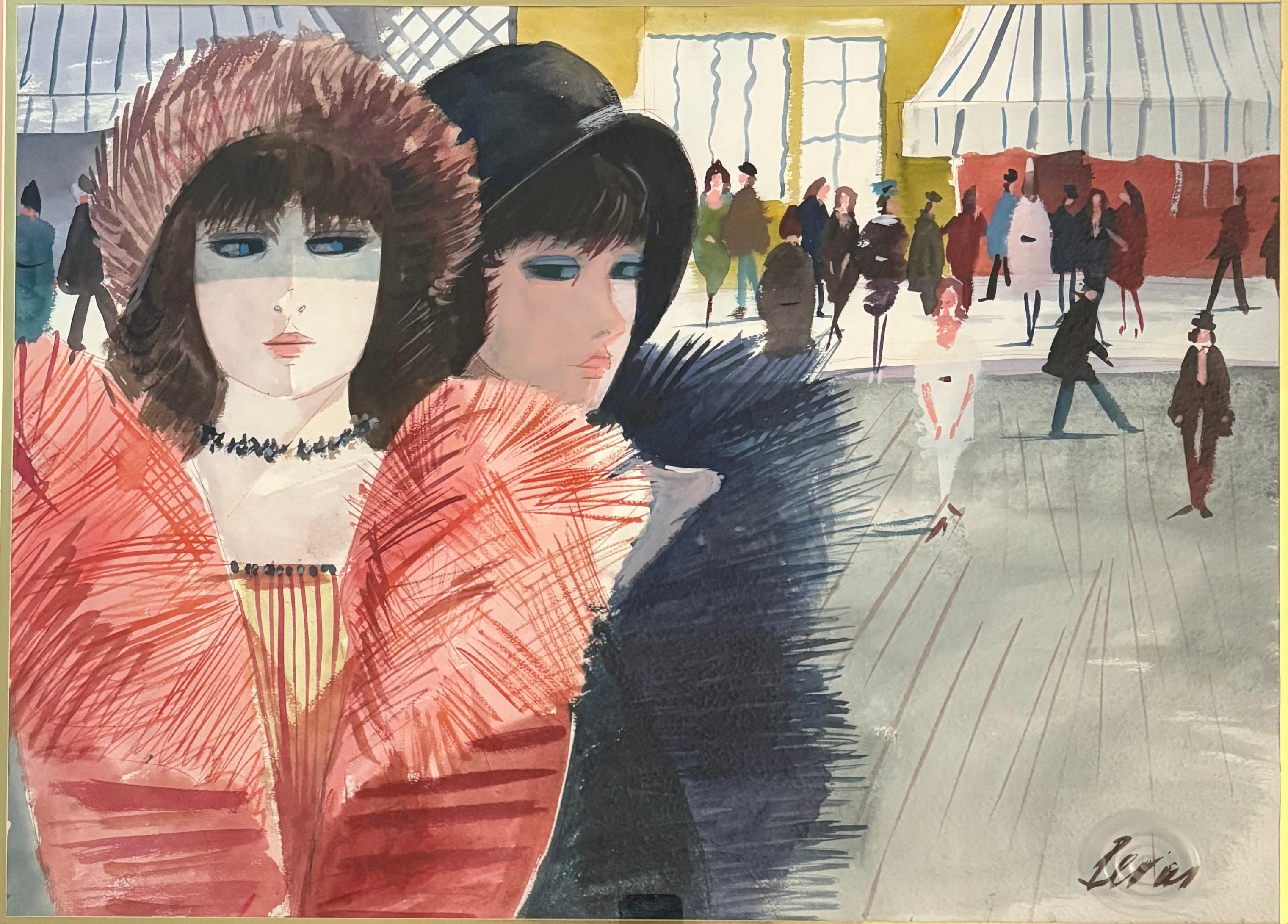 "Französische Damen" – Art von Charles Levier