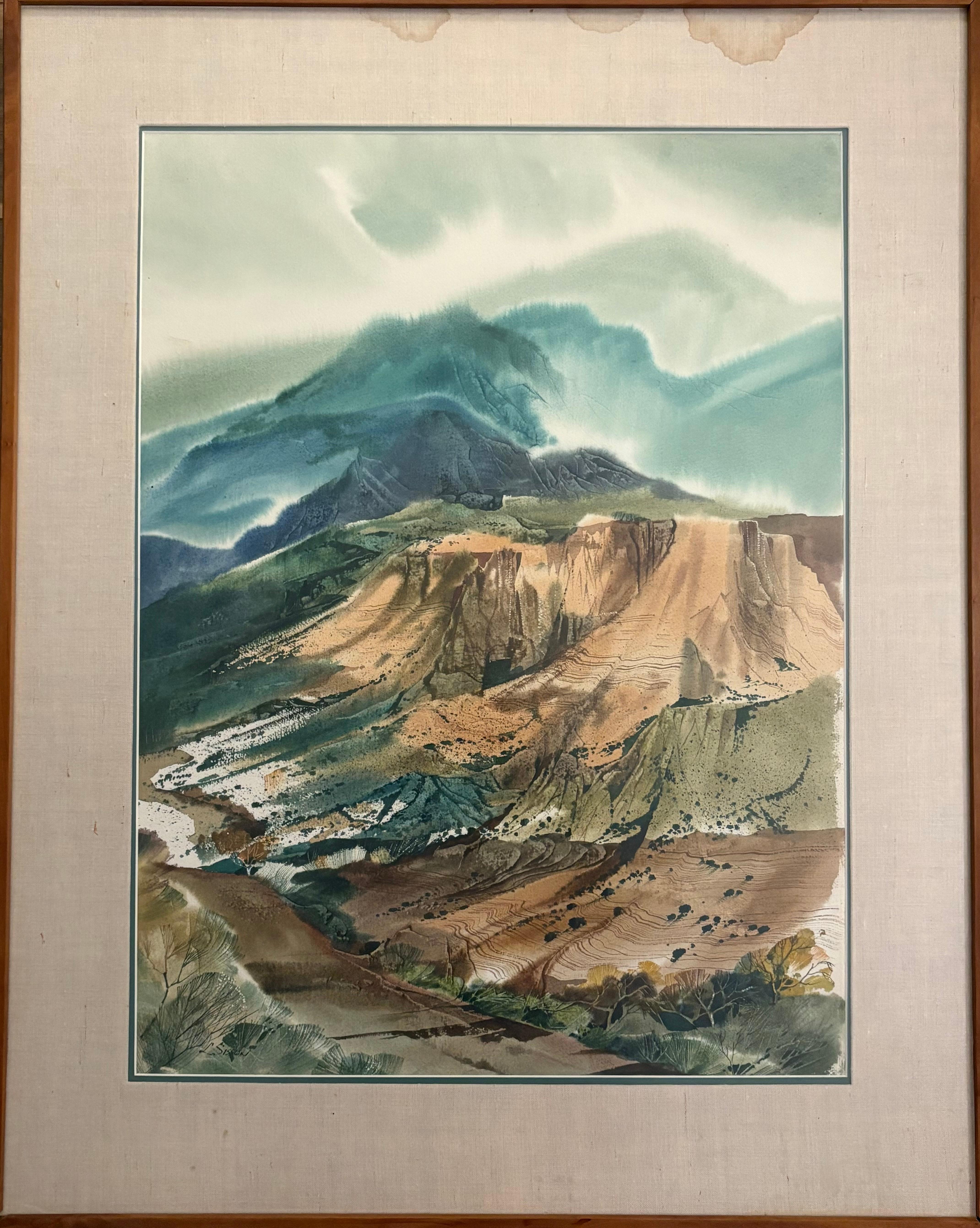 "Scena di montagna" - Art di Laurence Philip Sisson