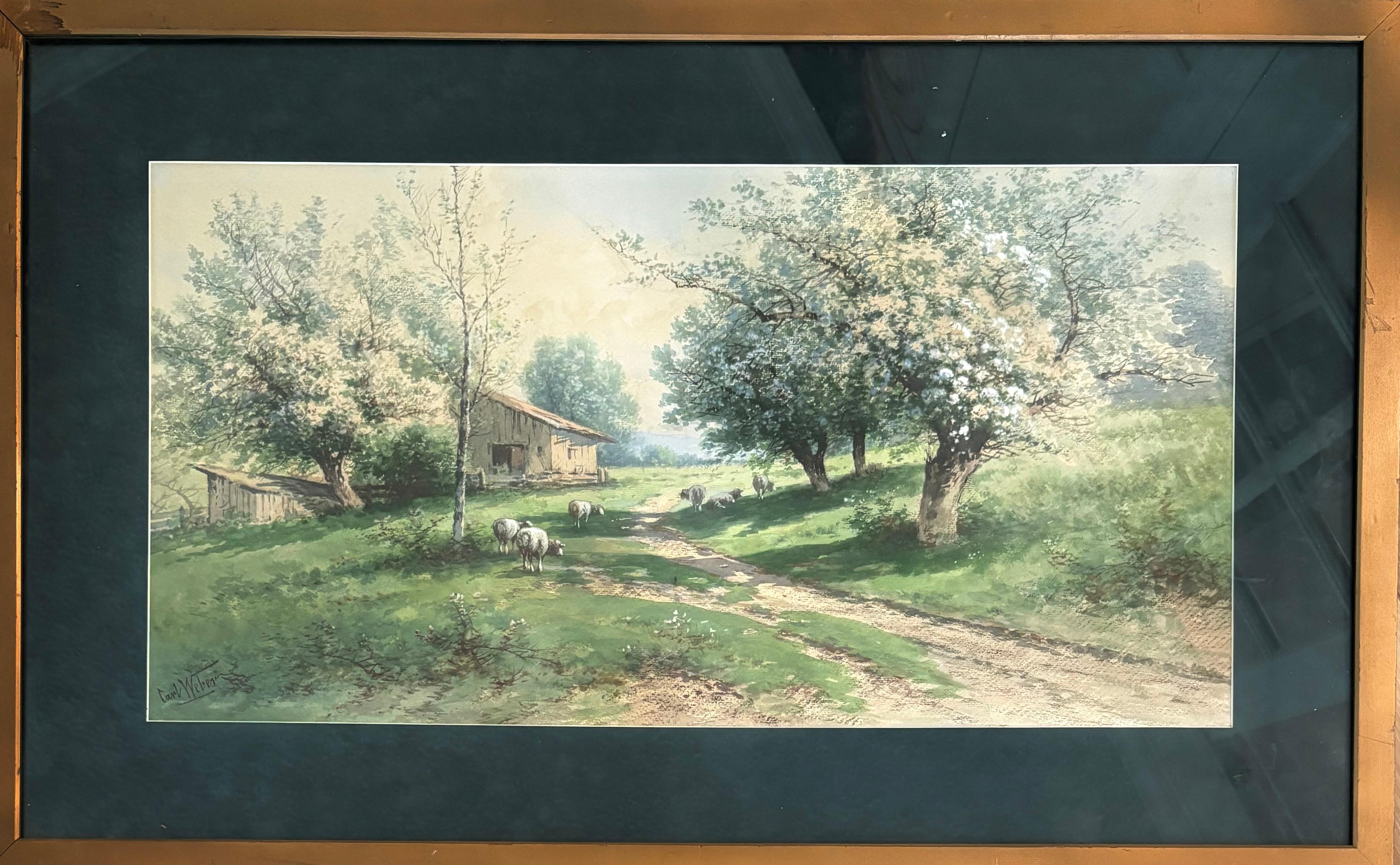“Landscape Scene” - Art by Carl Weber