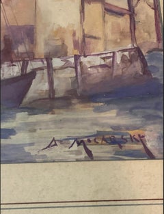 “Harbor Scene”