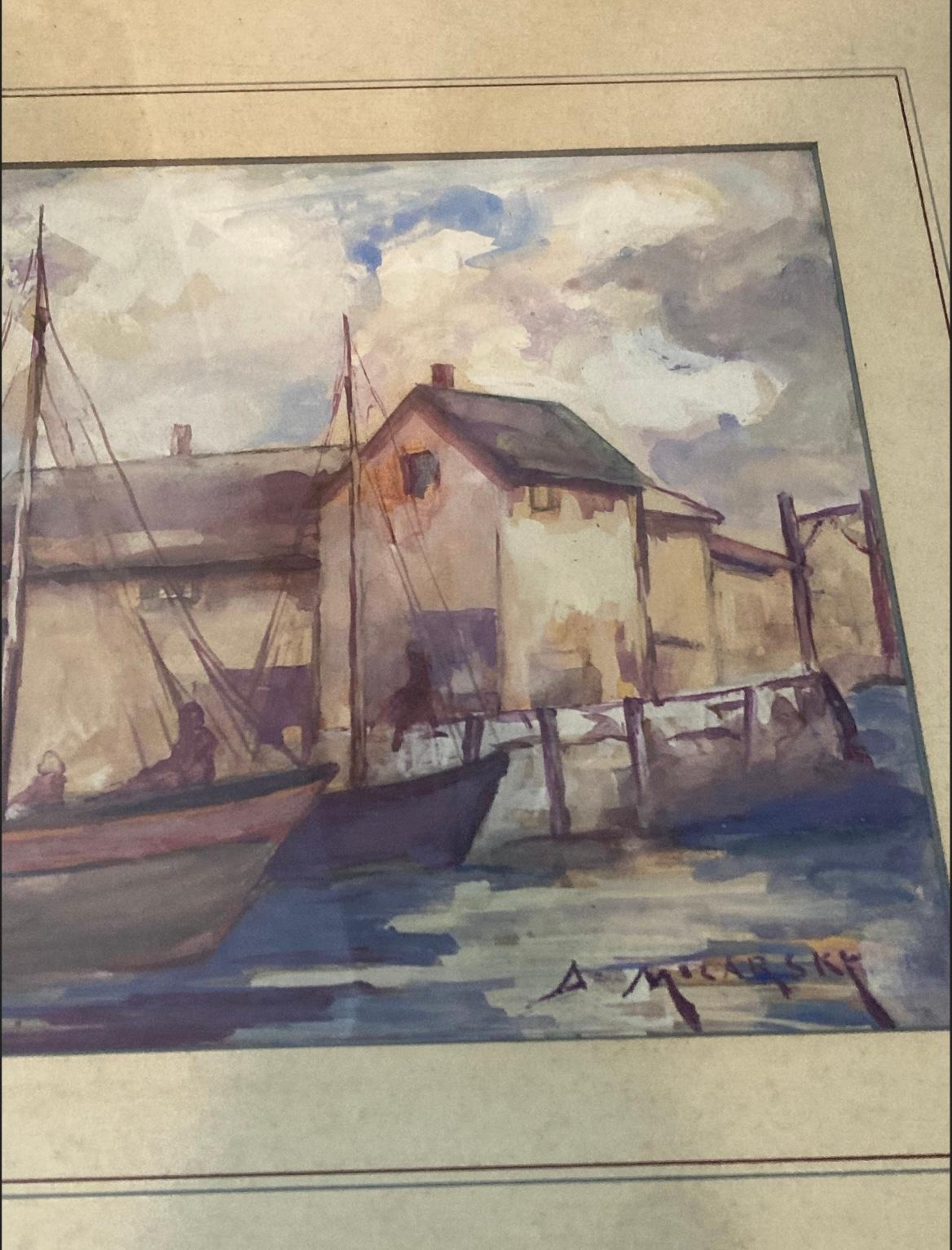 “Harbor Scene” For Sale 3