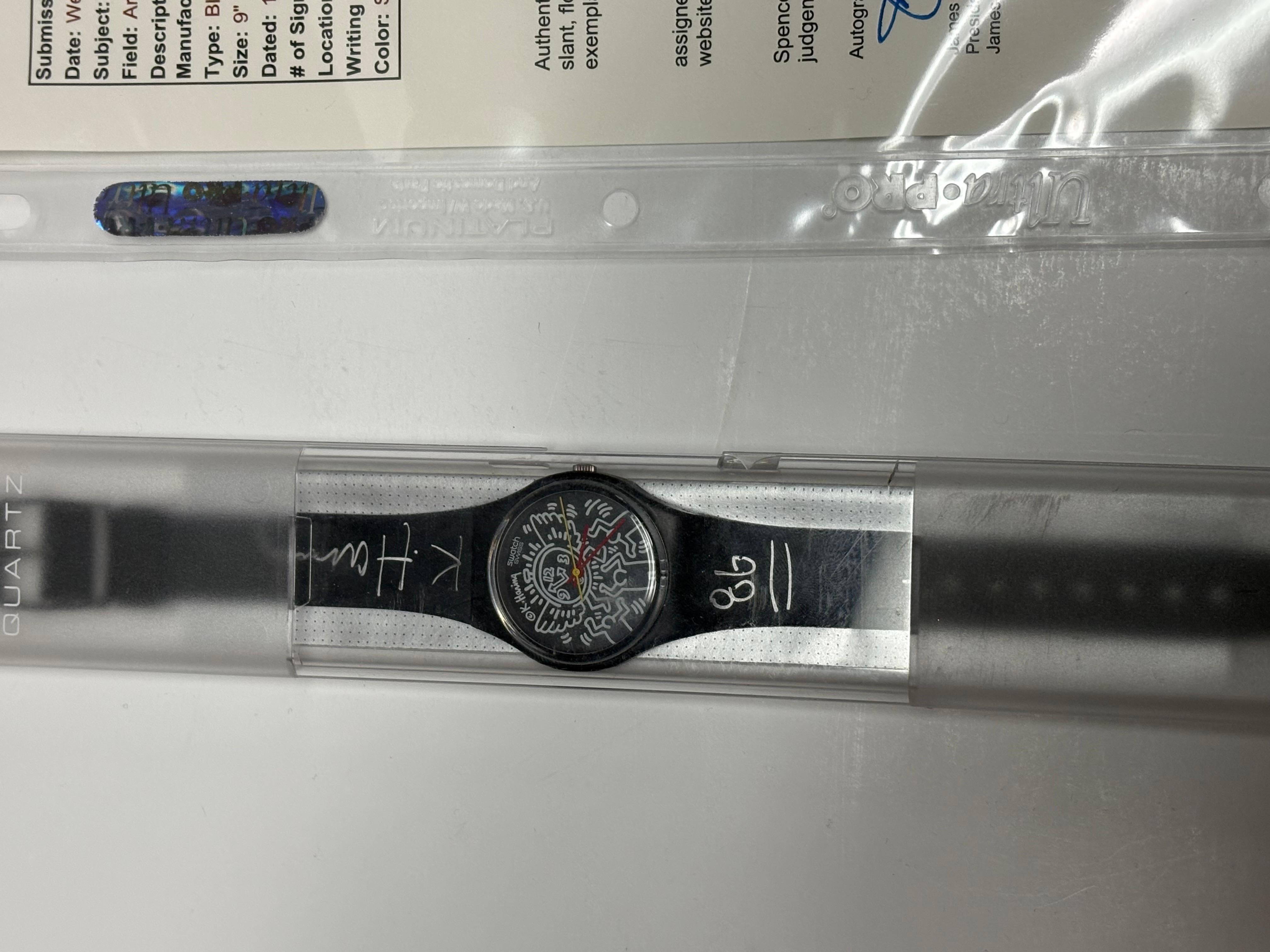 Signed Keith Haring Watch for Swatch in Original Box With Jsa Coa.