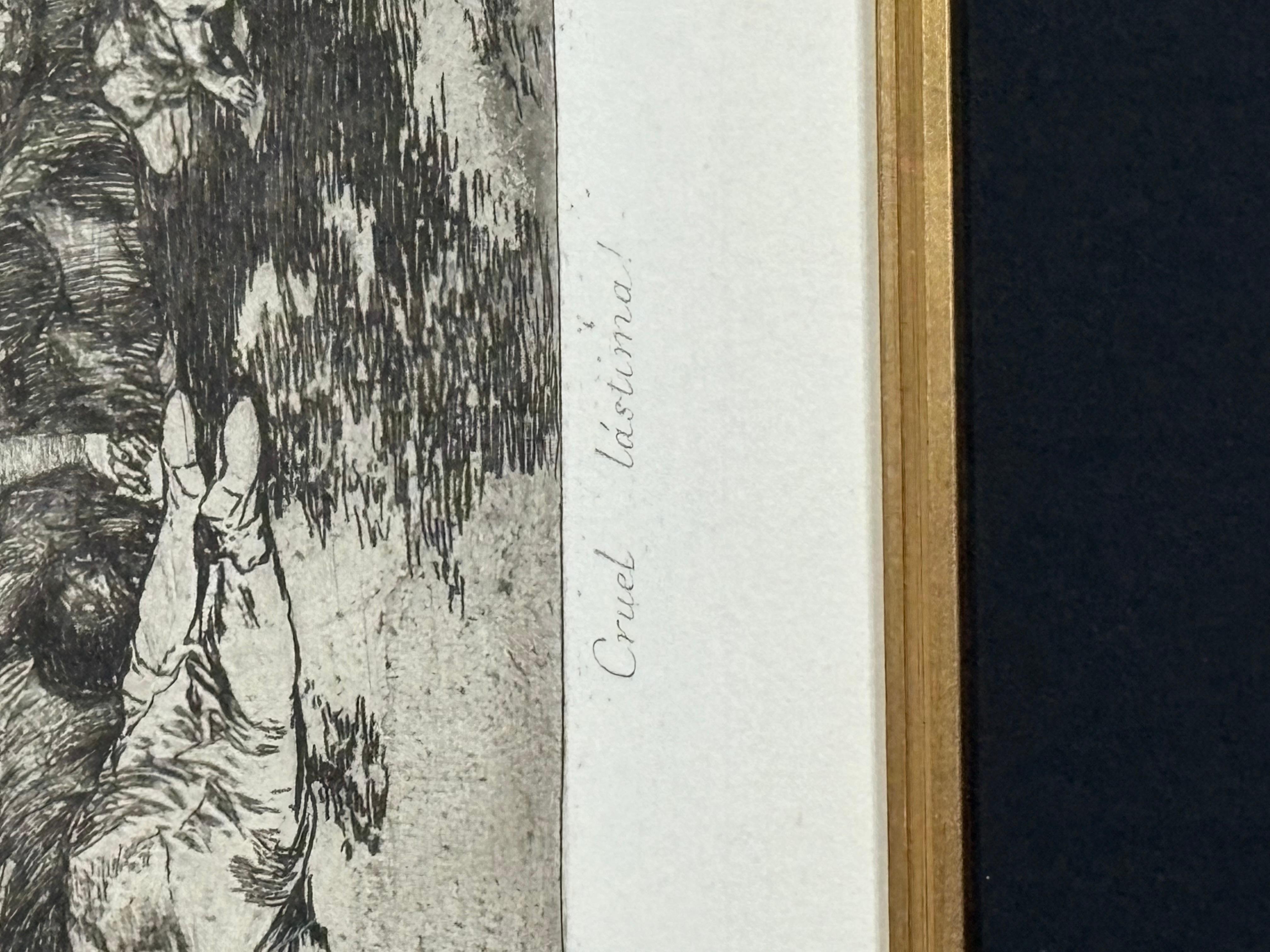 “Cruel Lastima Etching 1810-1815” For Sale 1