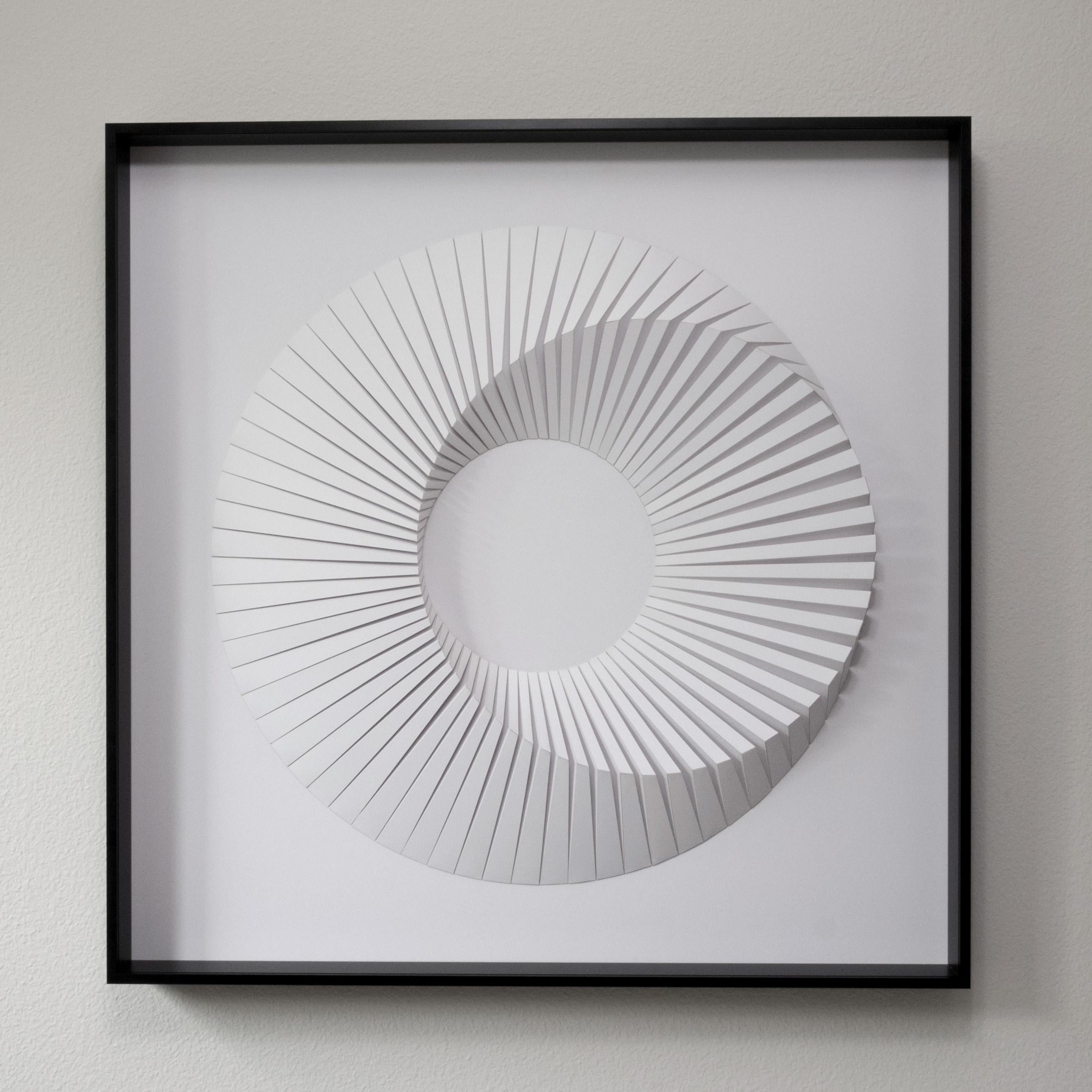 Yossi Ben Abu Abstract Painting - Eclipse B White