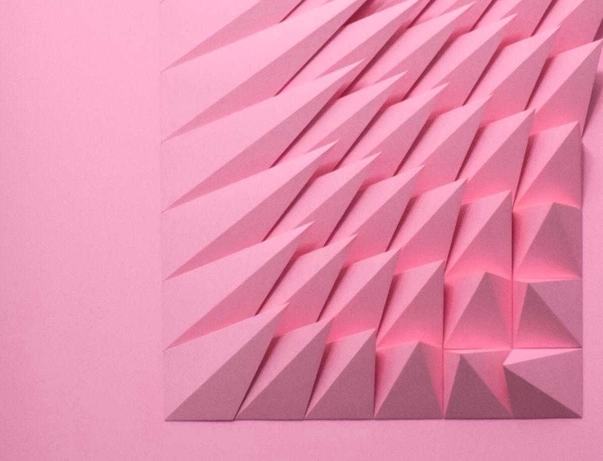 Pink Swirl - Painting by Yossi Ben Abu