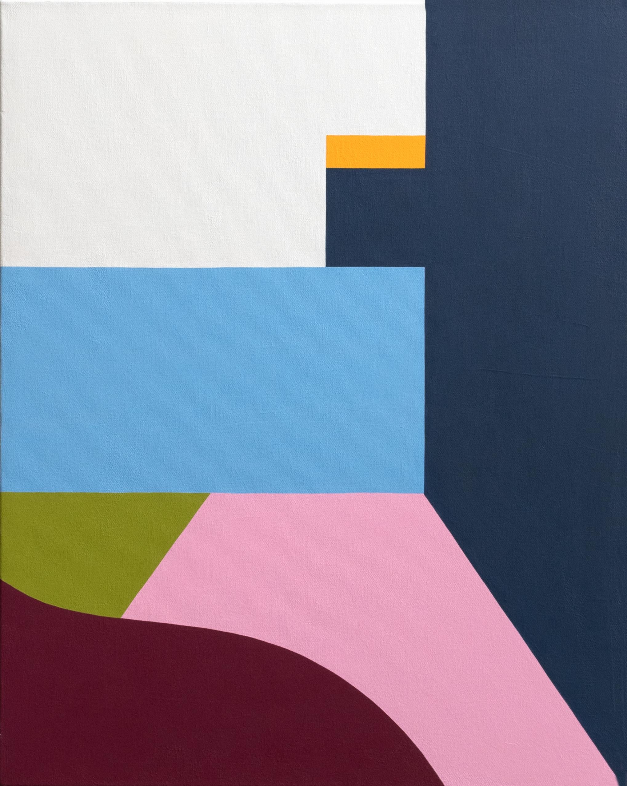 Abstract Painting Abby Haddican - La différence entre moi et vous est que je ne pleure pas - peinture abstraite