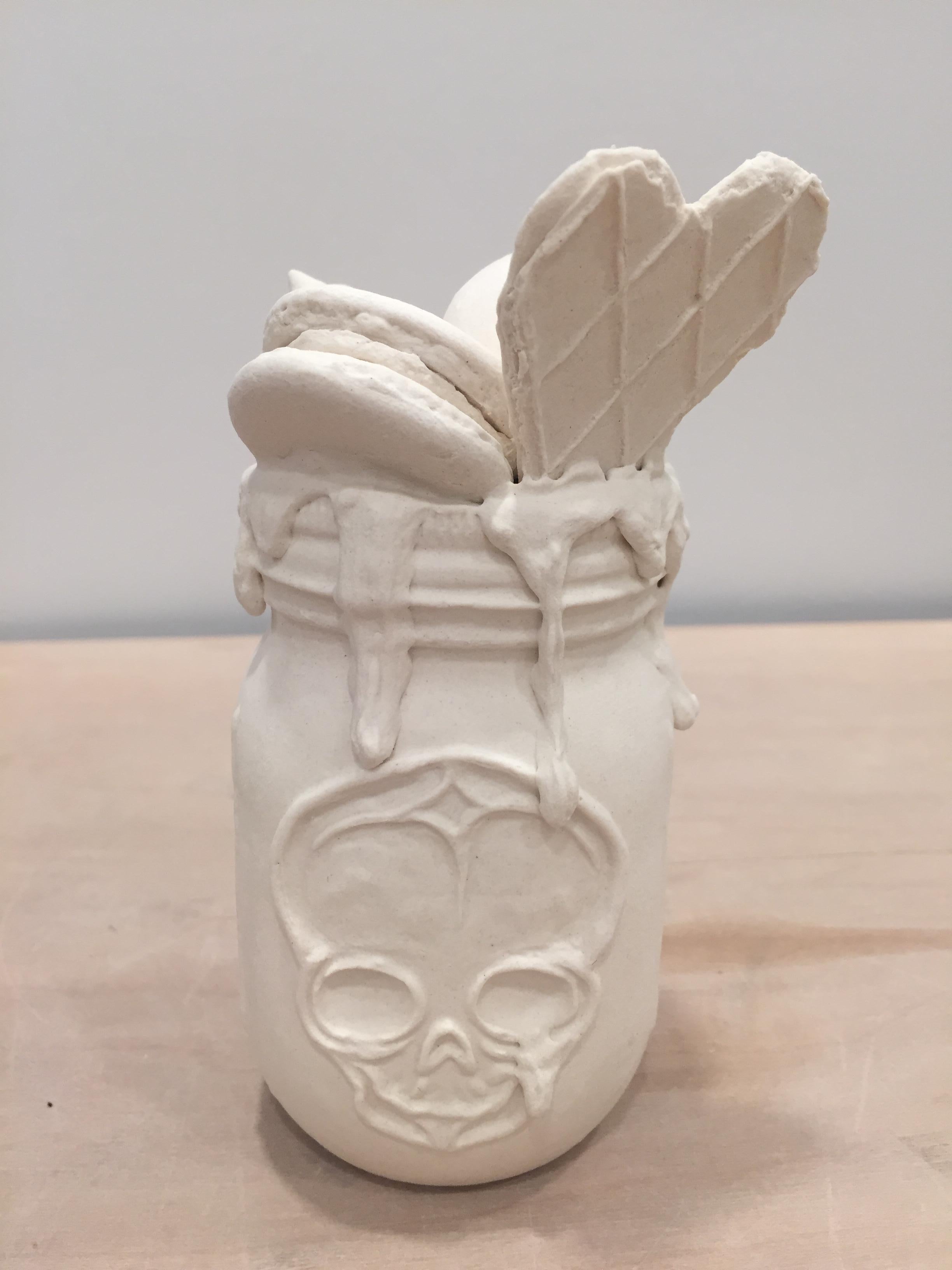 Jacqueline Tse Figurative Sculpture - Ice cream float jar 2