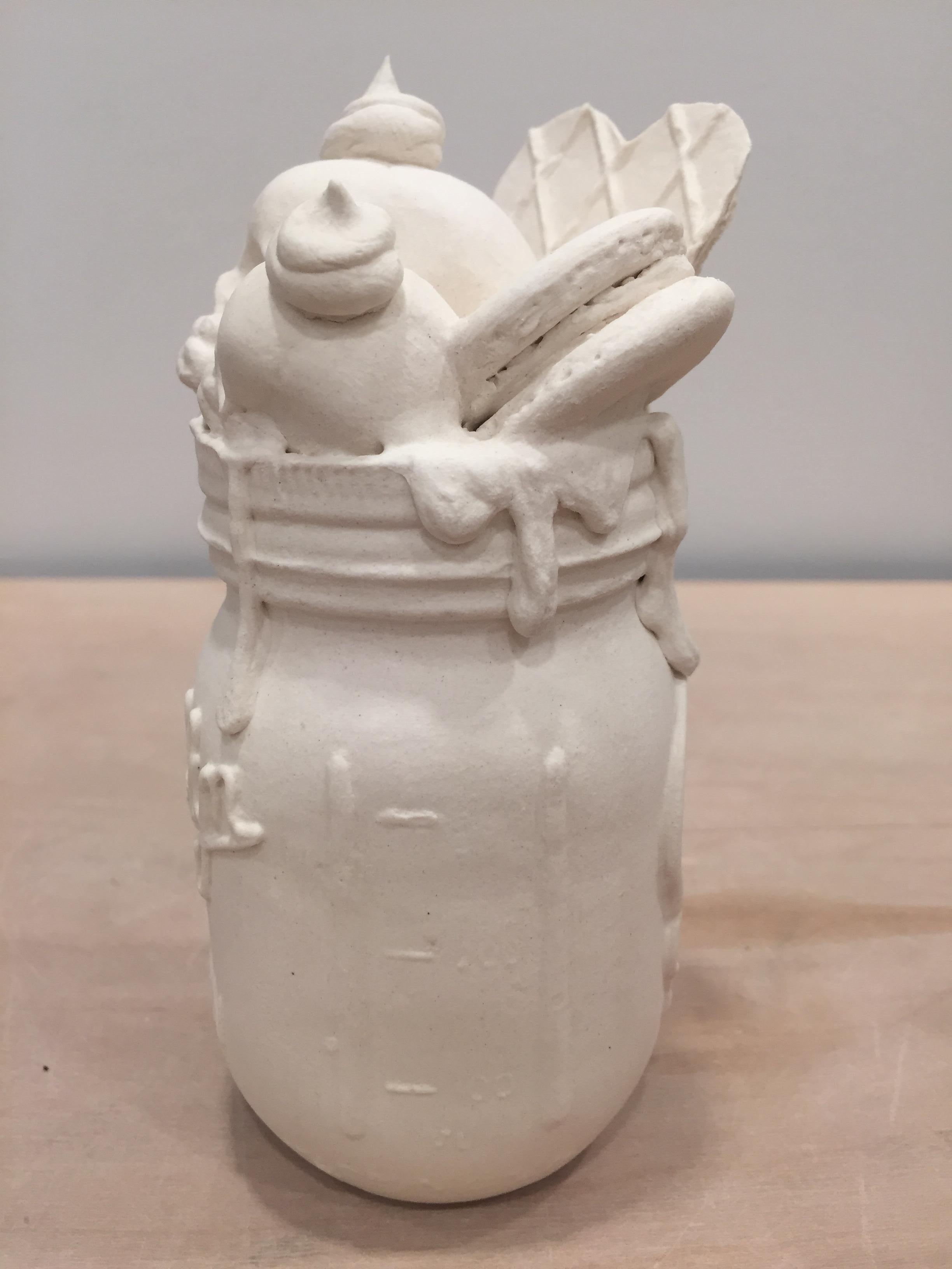 Ice cream float jar 2 - Contemporary Sculpture by Jacqueline Tse