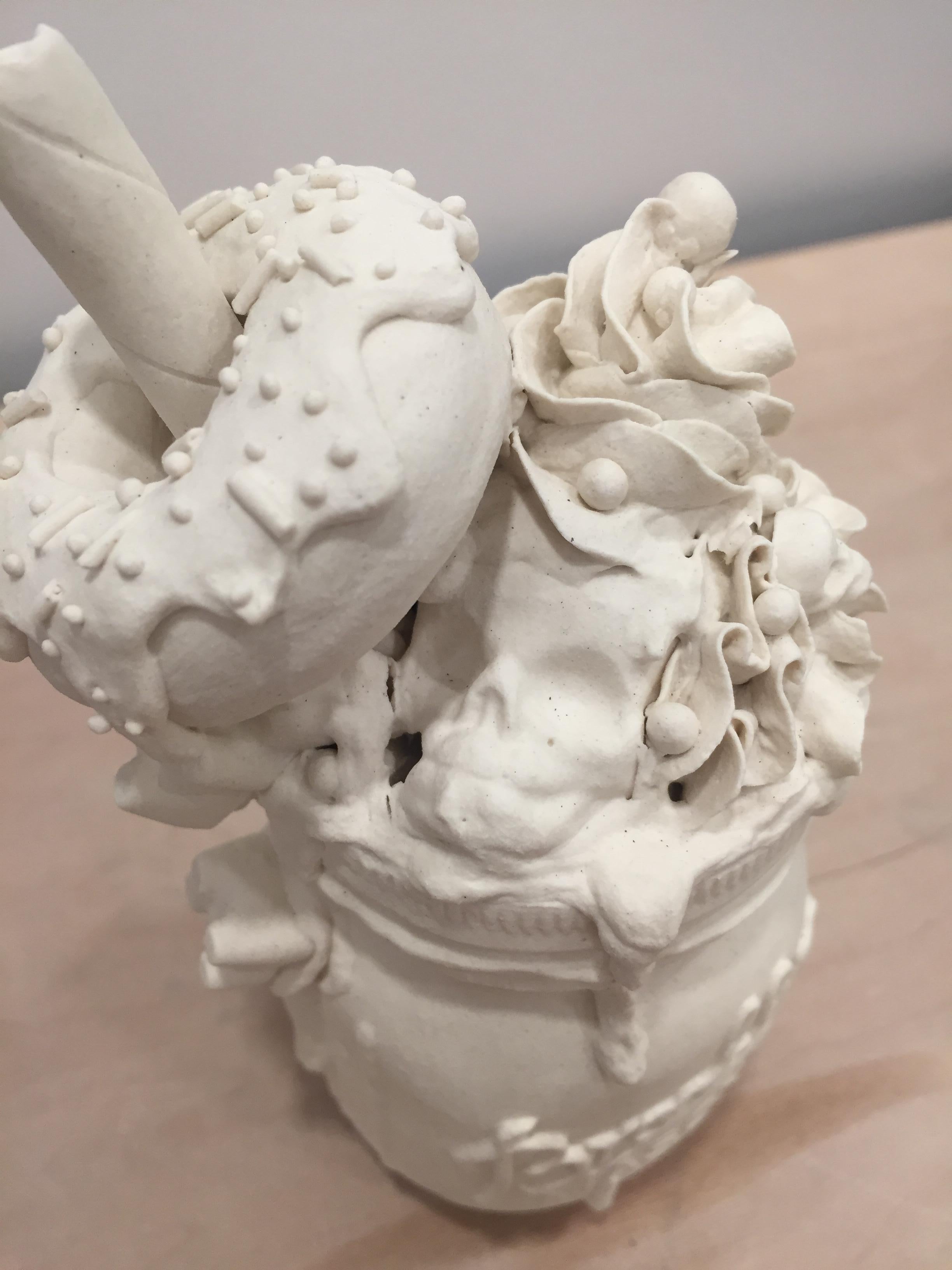 La jarre à crème glacée III - Sculpture de Jacqueline Tse
