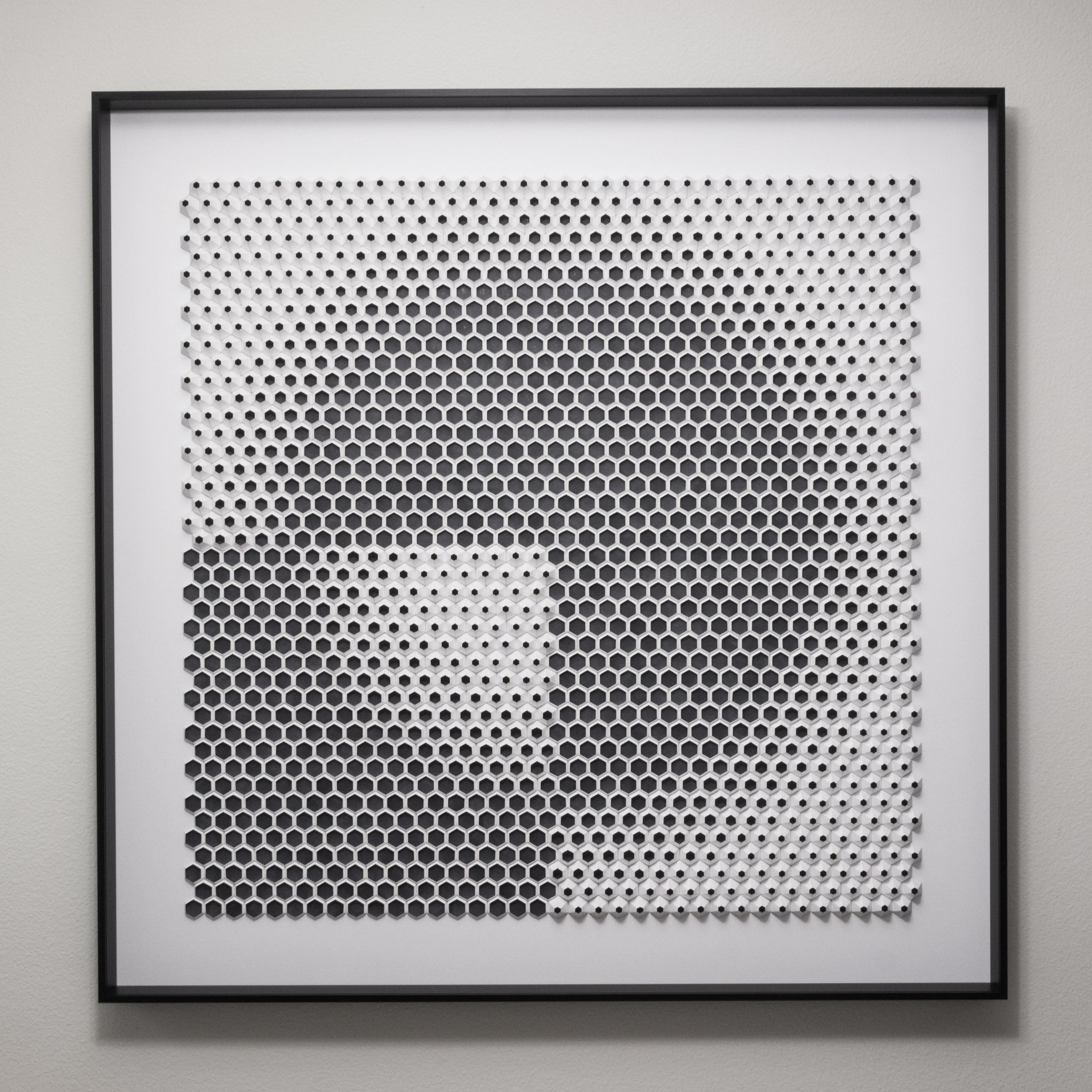 Trimestre R + L (diptych) - Abstract Geometric Sculpture by Yossi Ben Abu