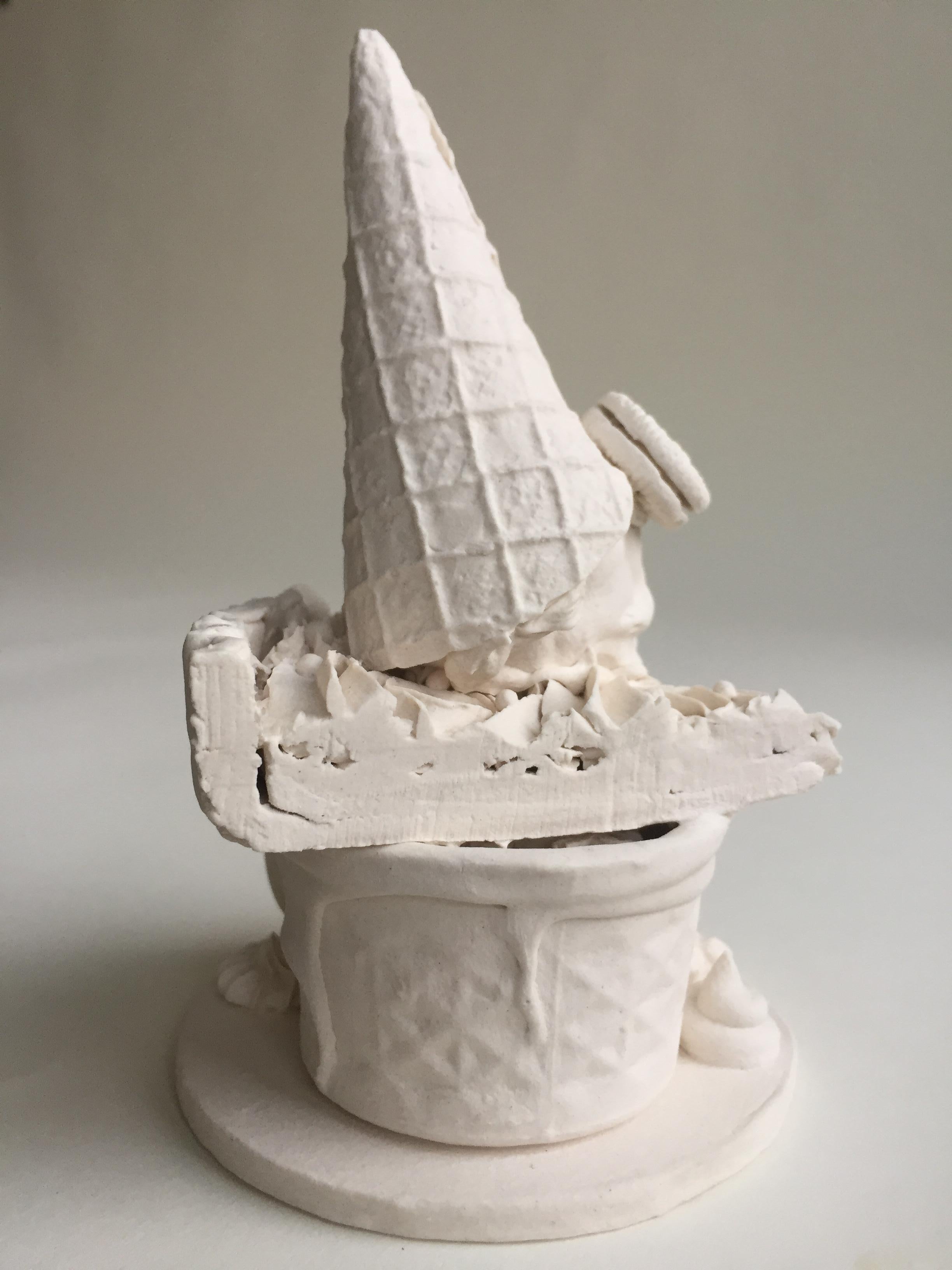 Dessert Sampler - Gray Figurative Sculpture by Jacqueline Tse