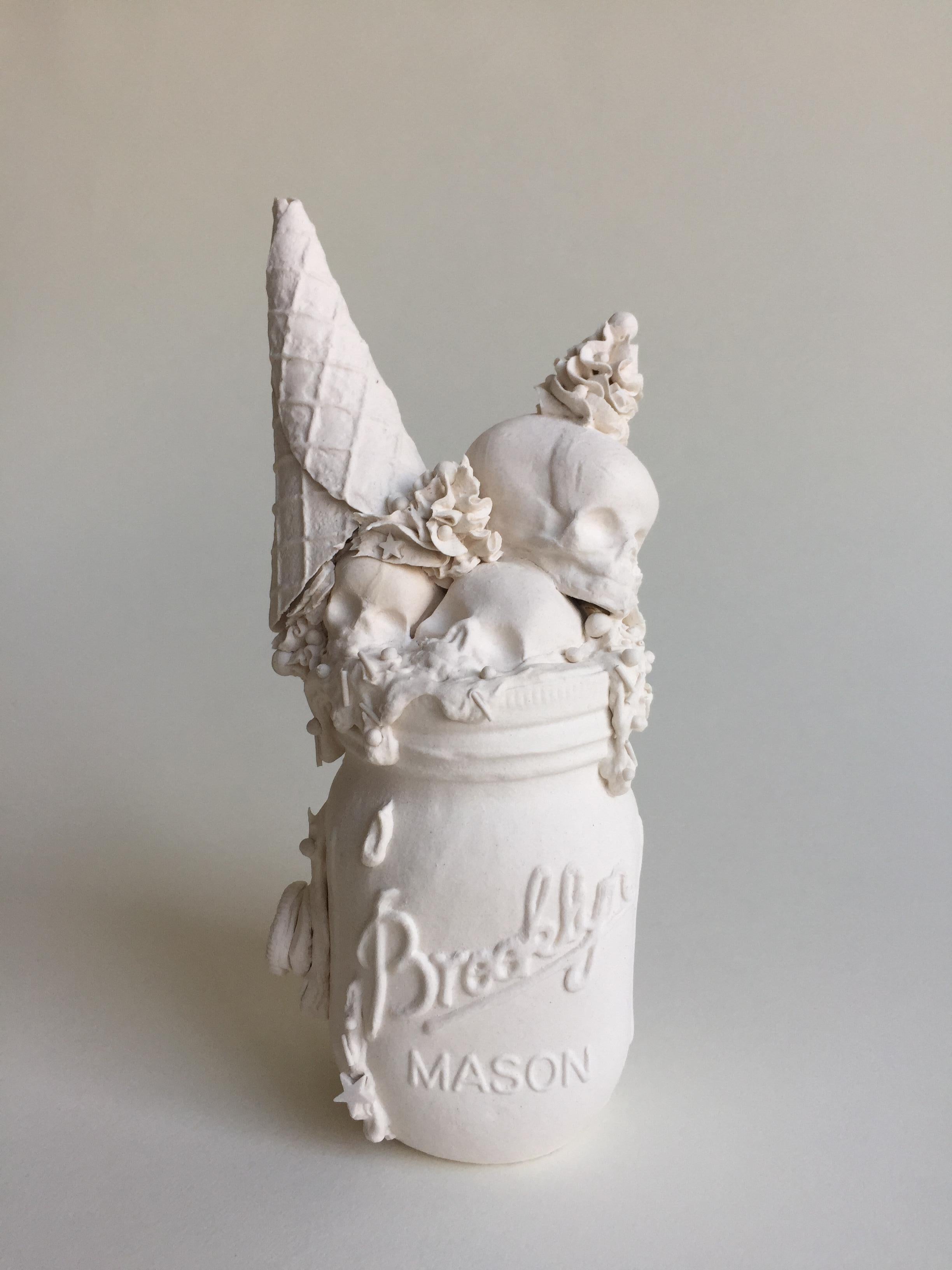 Jacqueline Tse Figurative Sculpture - Ice Cream Float Jar IV