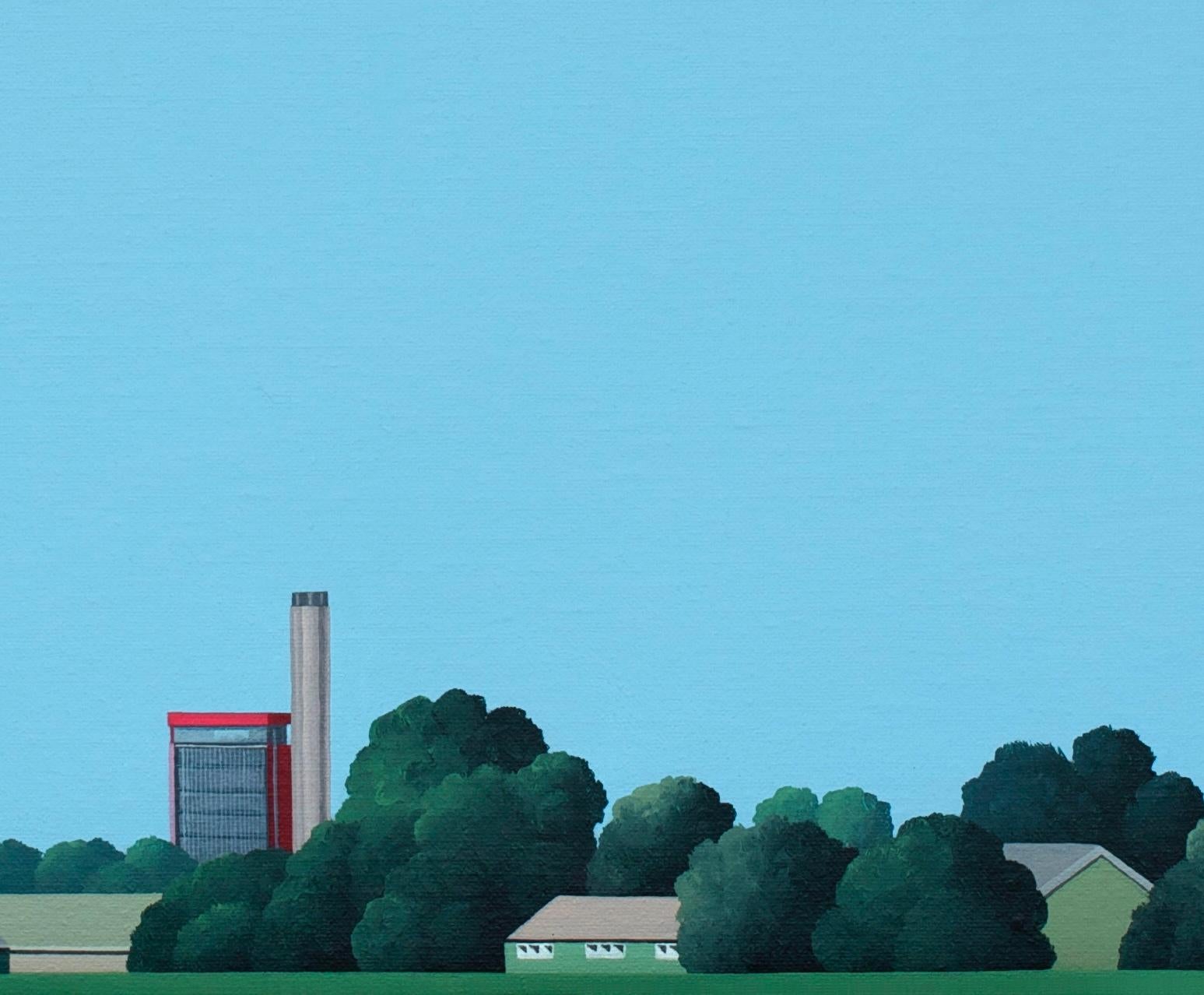 Delft - pittura di paesaggio - Landscape Painting Blu di Jeroen Allart
