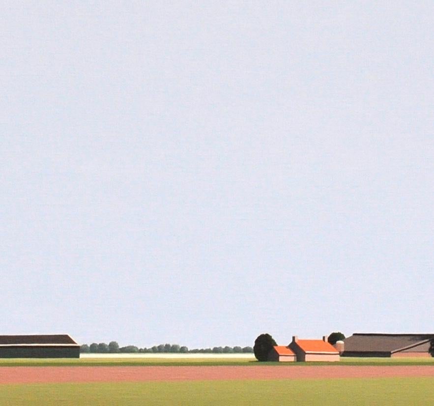 Friesland - landscape painting - Painting by Jeroen Allart