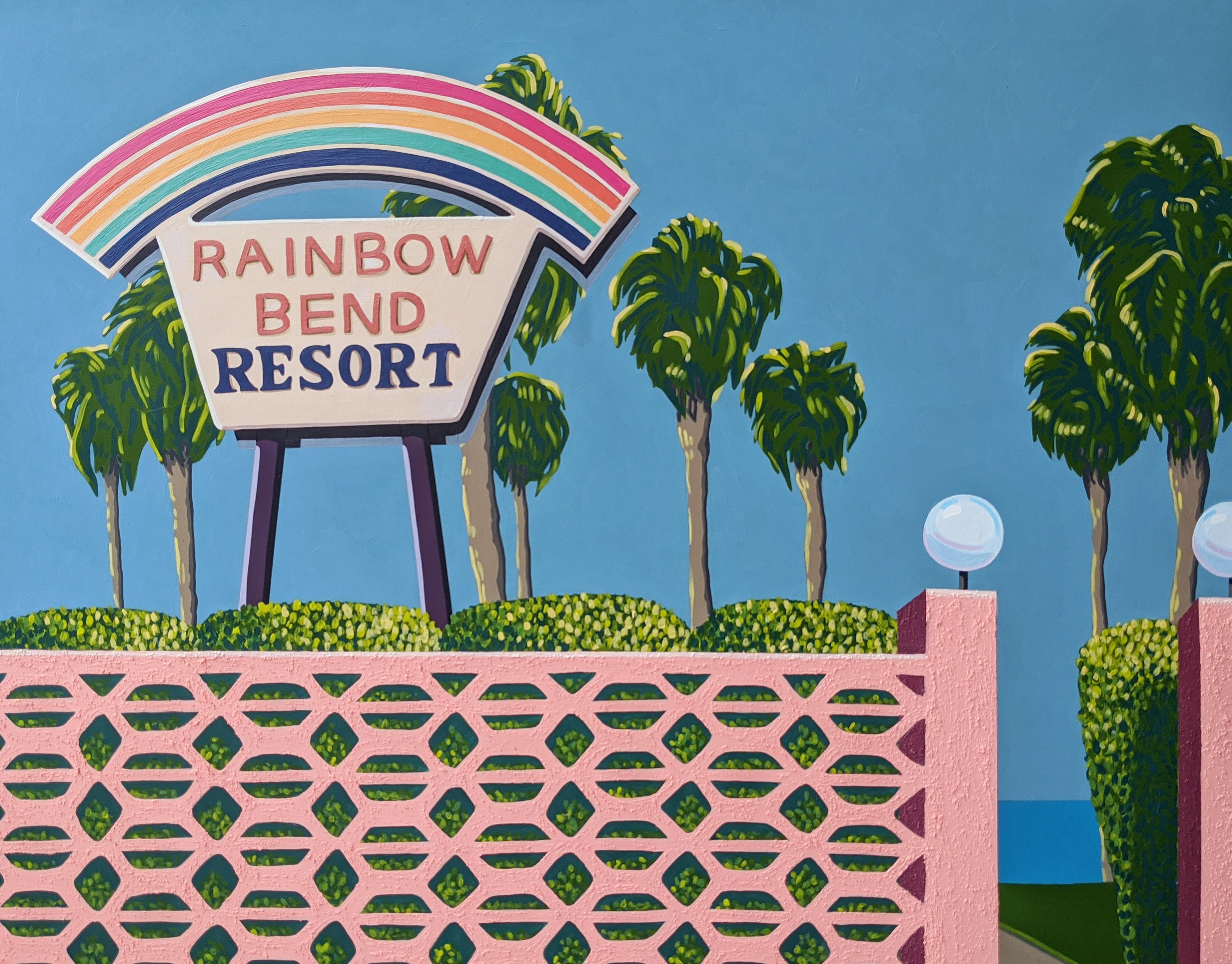 Rainbow bend resort - landscape painting