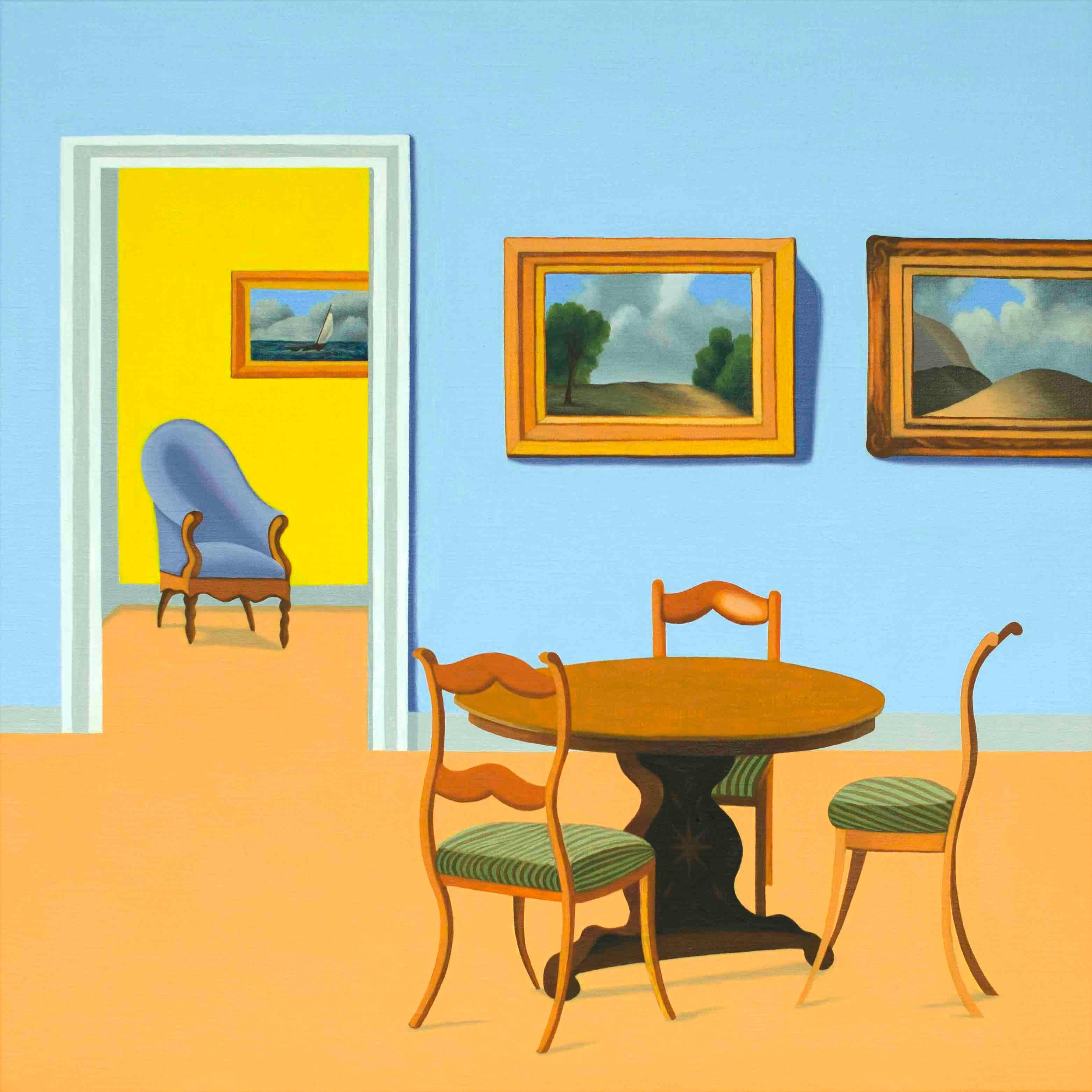 Figurative Painting de Jeroen Allart - Interior - pintura figurativa