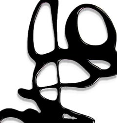 "Where did you say it feels good?" - triptych black abstract sculpture