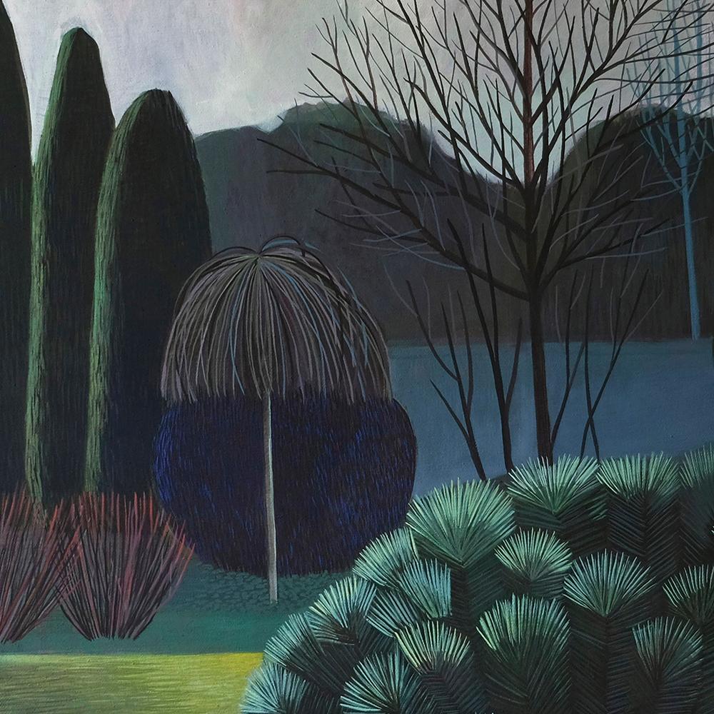 This beautiful landscape painting by Olga is part of her Pandemic series she did during the Covid 19 pandemic.
As oppose to the chaos the world is experiencing due to the pandemic, her landscape paintings are the opposite; calm, almost surreal and
