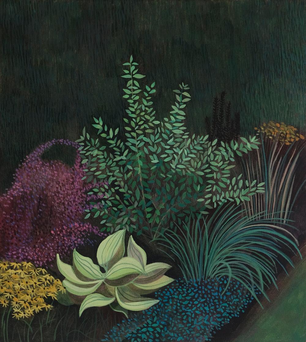 Landscape Painting Olga Szczechowska - Peinture paysagère Pandemic 6, peinture minimaliste