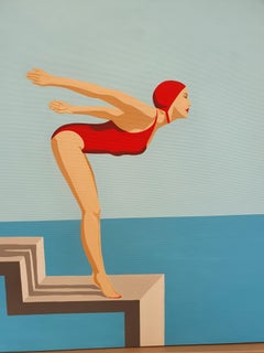 Stairway to heaven - contemporary minimalist painting