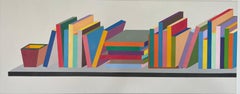 Book shelf - abstract painting