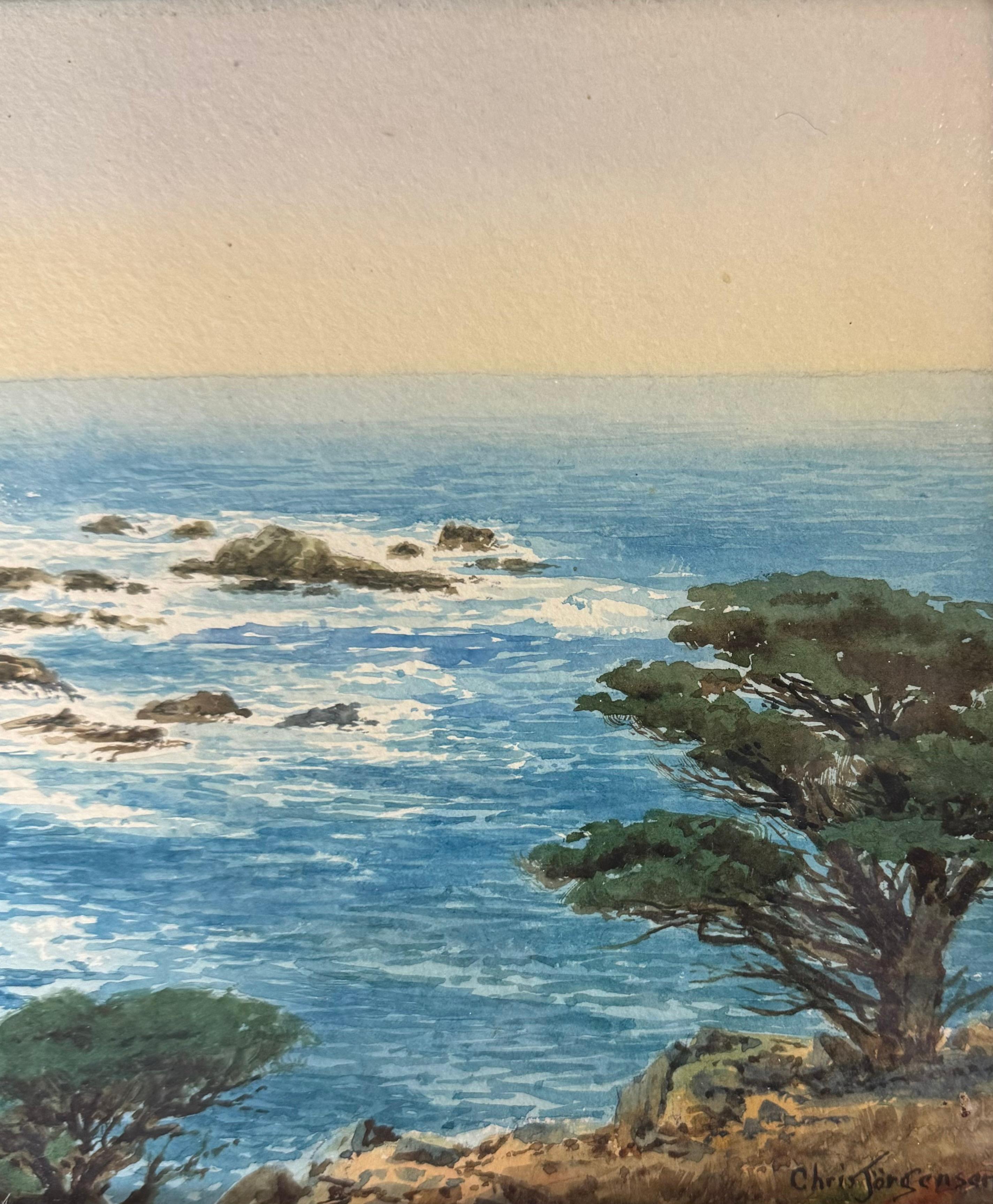 Coastal Landscape - Gray Landscape Art by Chris Jorgensen