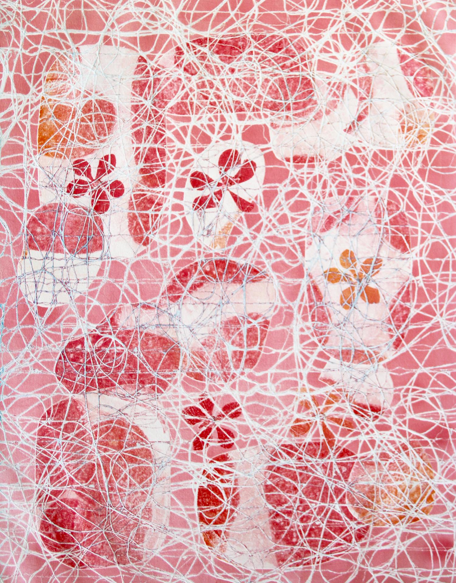 Fleurs en dentelle - Painting de Sarah Sczepanski