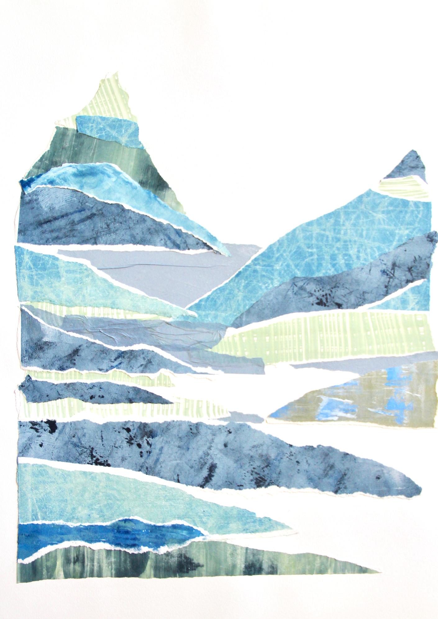 Mountain Abstract  - Painting by Sarah Sczepanski