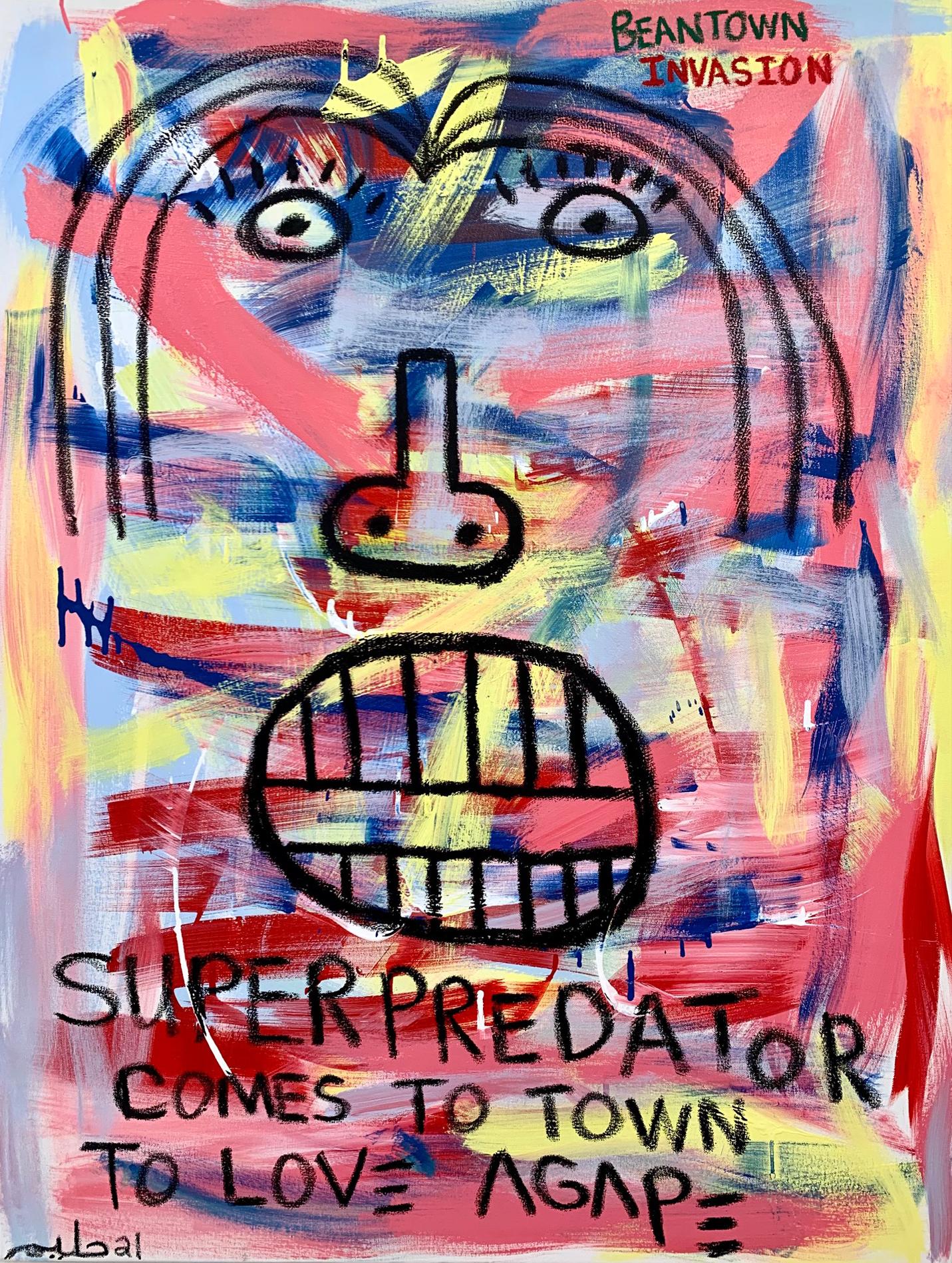 Superpredator Comes to Town - Painting by Halim Flowers