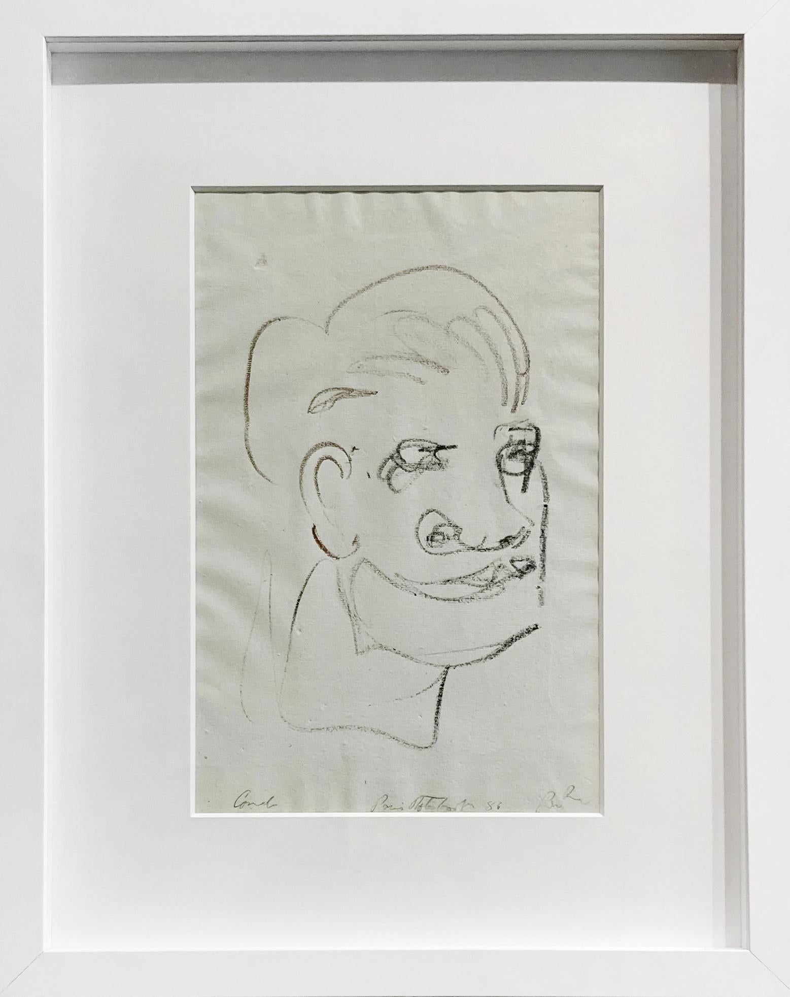 Portrait George Condo - Sans titre (portrait masculin)