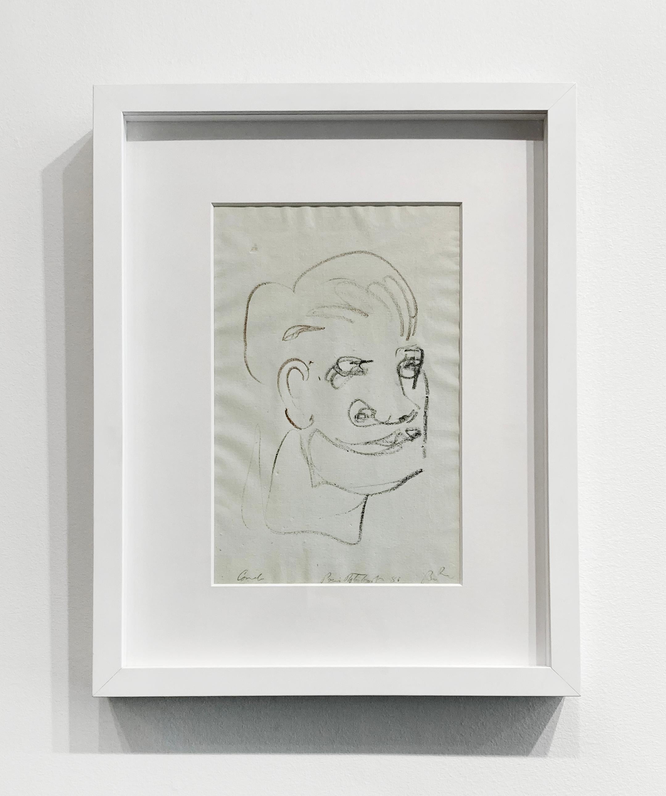 Sans titre (portrait masculin) - Art de George Condo