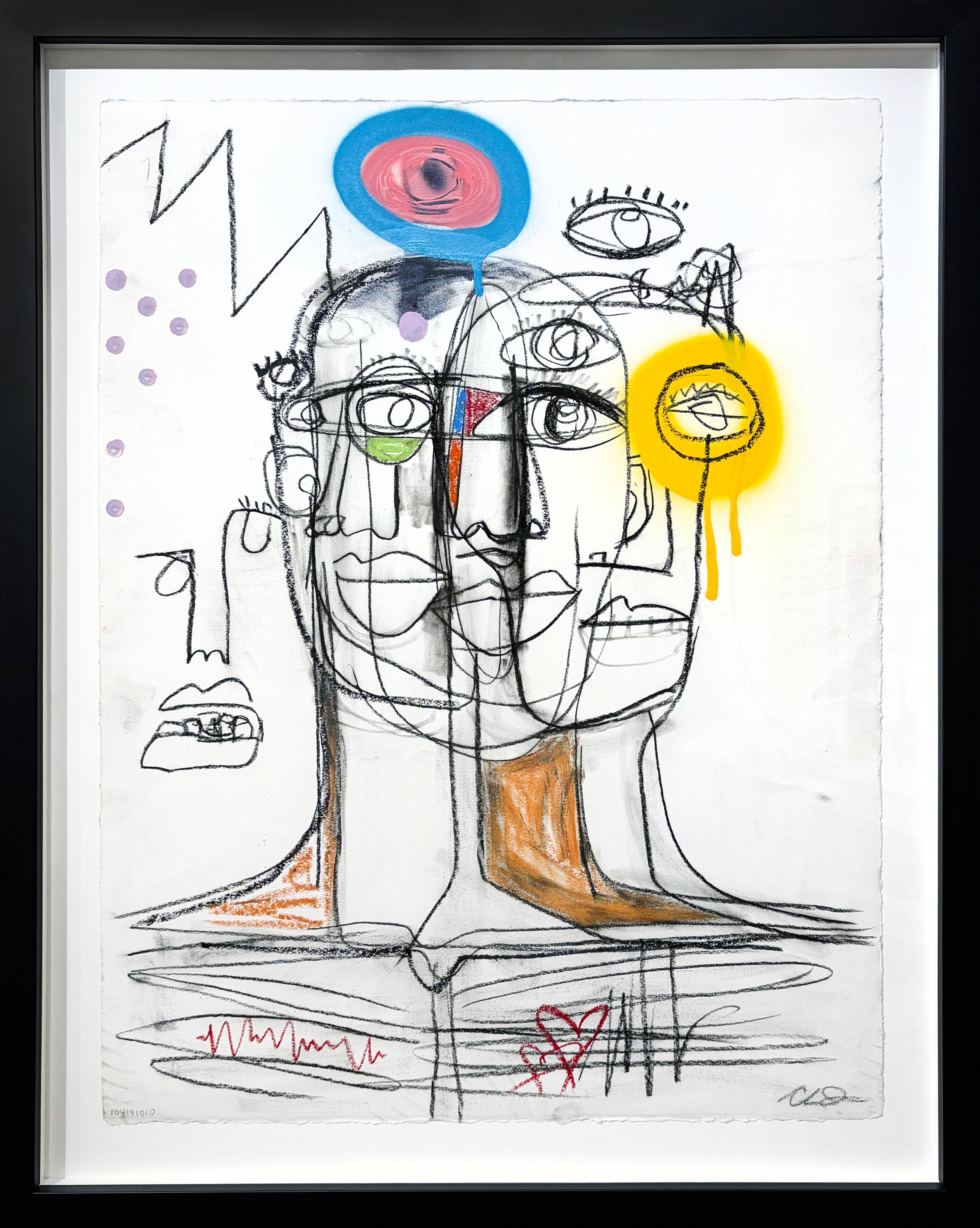 Clarence James, "Untitled (1)" unique drawing on paper