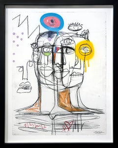 Clarence James, "Untitled (1)" unique drawing on paper