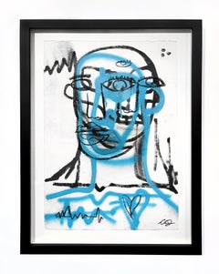 Clarence James, "Untitled (4)" unique drawing on paper