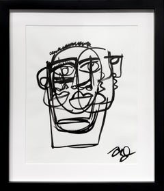 Clarence James, "Ohne Titel" Unikatzeichnung auf Papier