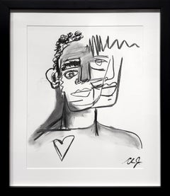 Clarence James, "Untitled" unique drawing on paper