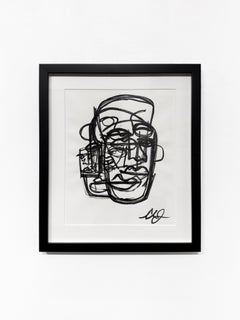 Clarence James, "Ohne Titel" Unikatzeichnung auf Papier