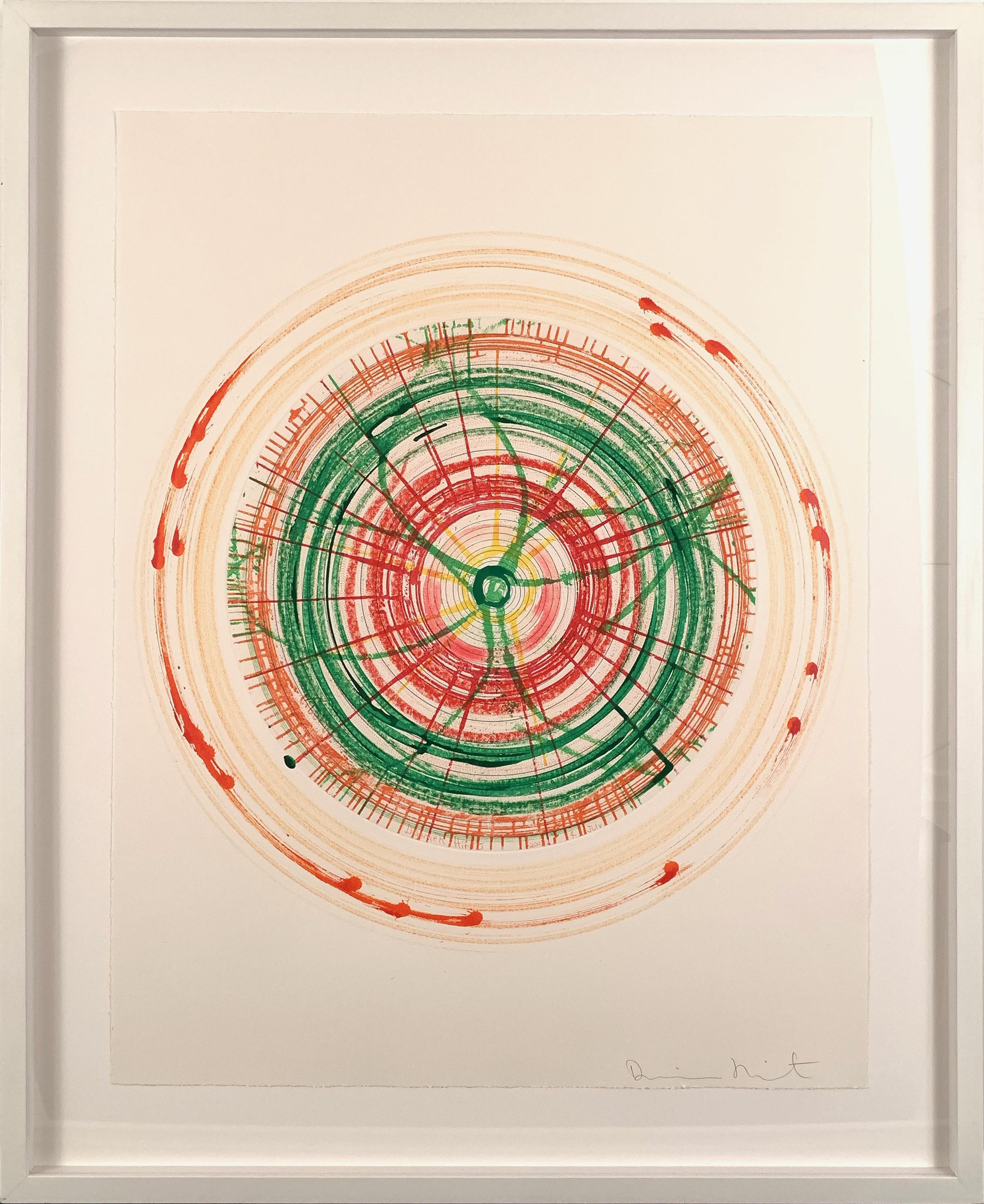 Damien Hirst Abstract Drawing - In A Spin (Unique) - Liberty