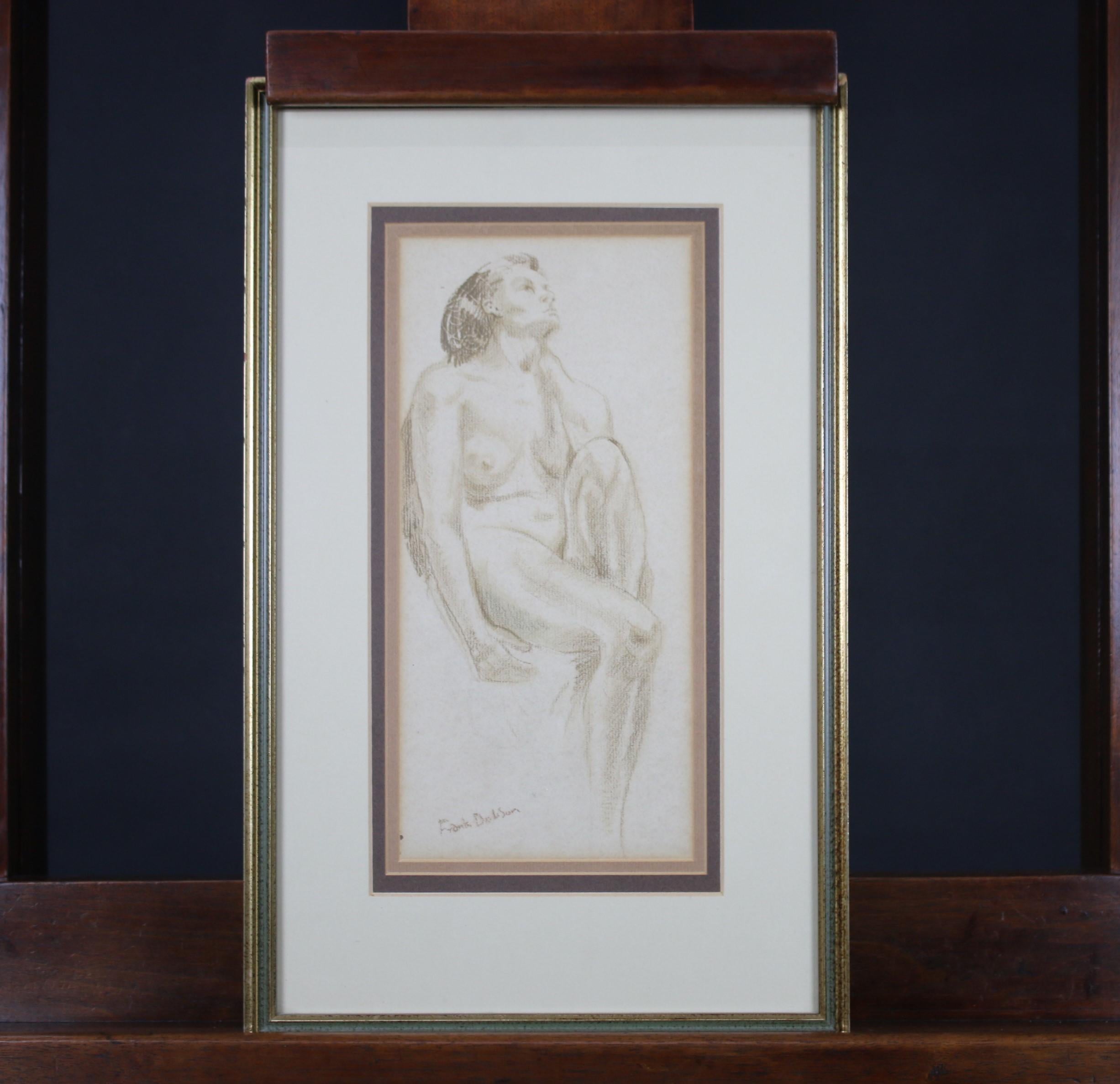 Nude Frank Dobson - Nu assis