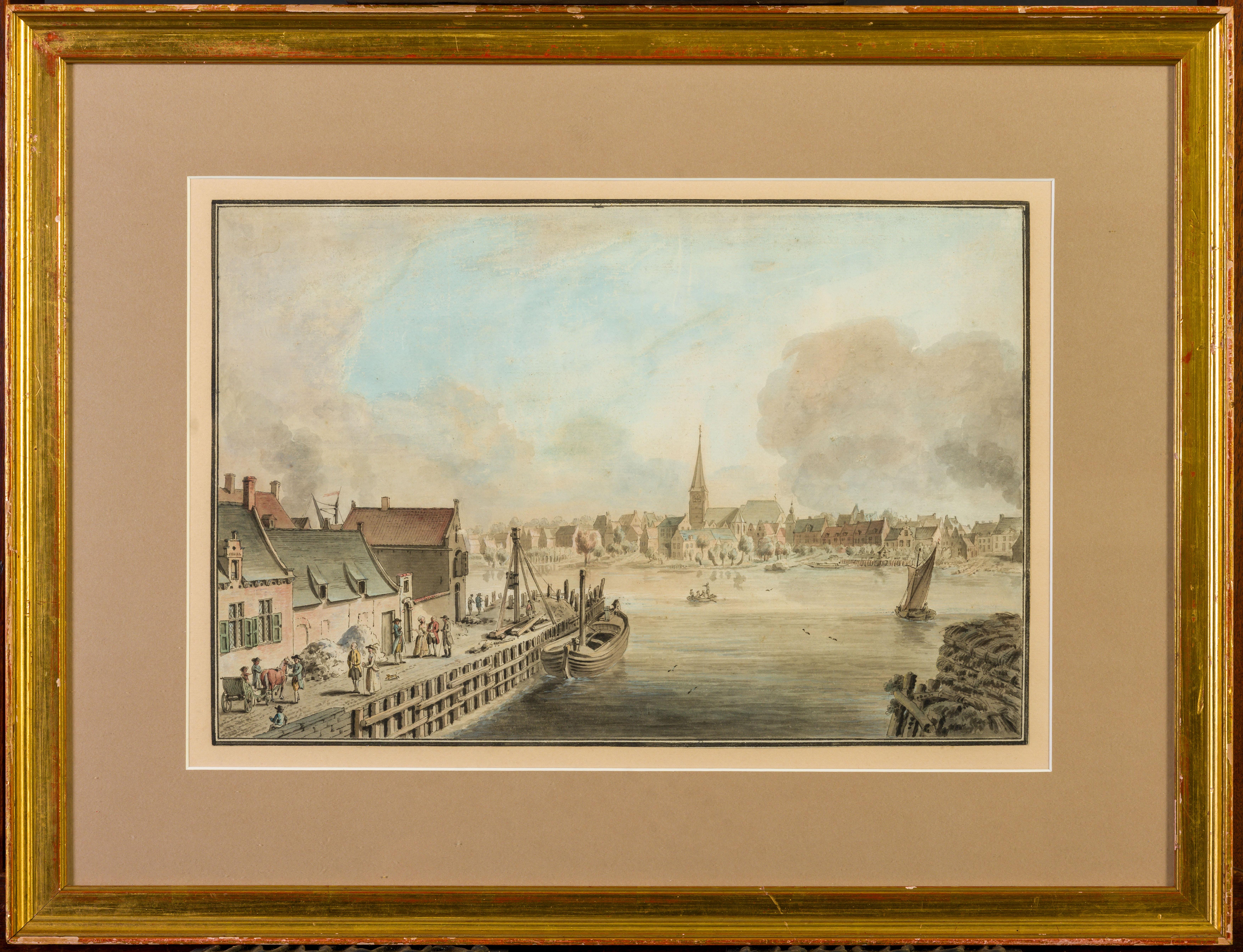 View of a Dutch Harbour, possibly imaginary