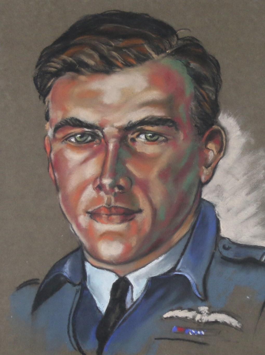 Three Portraits of WW2 RAF Pilots For Sale 2