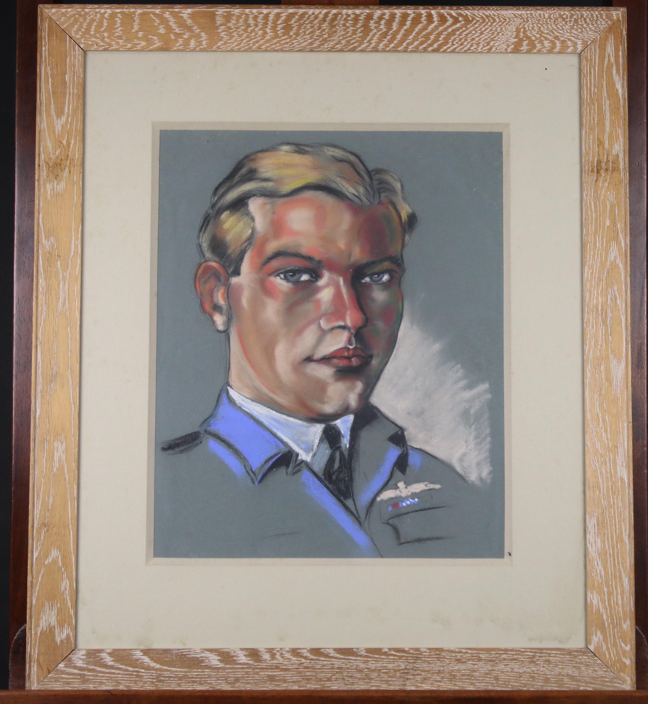 Drei Porträts von RAF-Piloten des Zweiten Weltkriegs